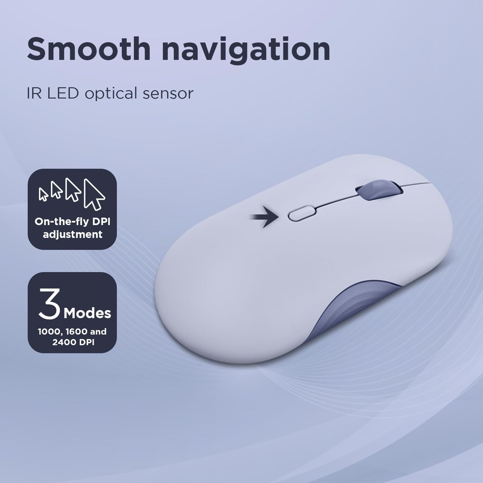 Lenovo 350 Silent Bluetooth 5.3 Wireless Optical Performance Mouse with Customizable Buttons (2400 DPI Adjustable, Full-size Ambidextrous Ergonomic, Meta Grape)_10