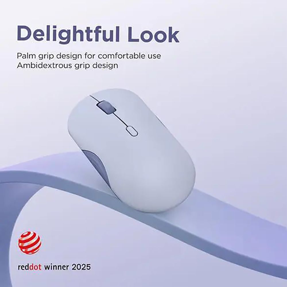 Lenovo 350 Silent Bluetooth 5.3 Wireless Optical Performance Mouse with Customizable Buttons (2400 DPI Adjustable, Full-size Ambidextrous Ergonomic, Meta Grape)_14