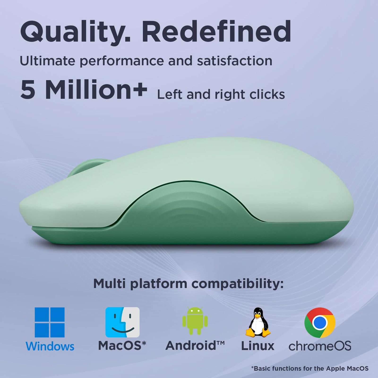 Lenovo 350 Silent Bluetooth 5.3 Wireless Optical Performance Mouse with Customizable Buttons (2400 DPI Adjustable, Full-size Ambidextrous Ergonomic, Breeze Moss)_7