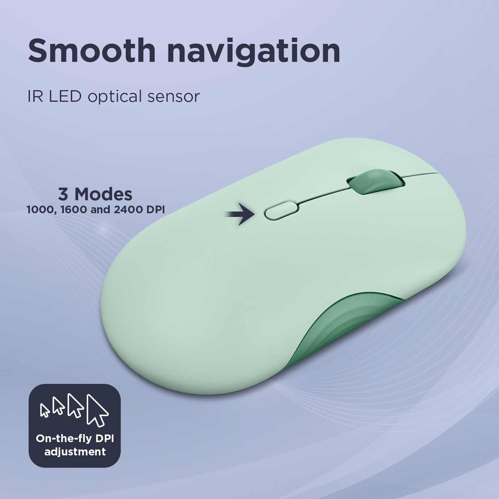Lenovo 350 Silent Bluetooth 5.3 Wireless Optical Performance Mouse with Customizable Buttons (2400 DPI Adjustable, Full-size Ambidextrous Ergonomic, Breeze Moss)_11
