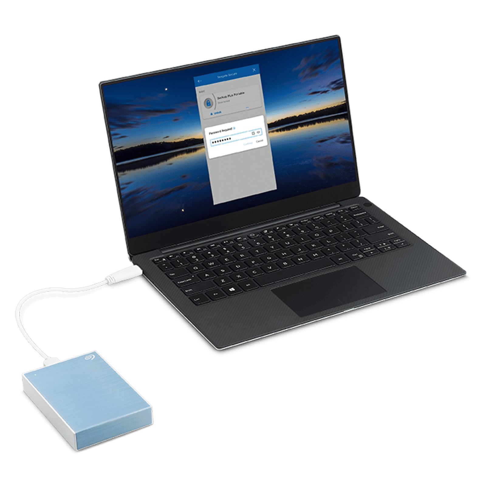 Seagate One Touch 1TB Micro USB Type-B Portable Hard Disk Drive (Password Protected, Light Blue)_8