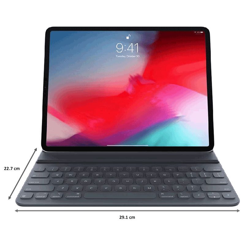 Apple MU8H2LB/A Bluetooth Keyboard for 32.76 cm iPad Pro 3rd Gen (Foldable Design, Black)_2