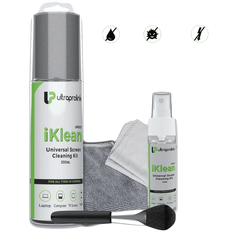 ultraprolink iKlean Antibacterial Screen Cleaning and Sanitizer Kit (Anti-Drip, UM1027, White)_2