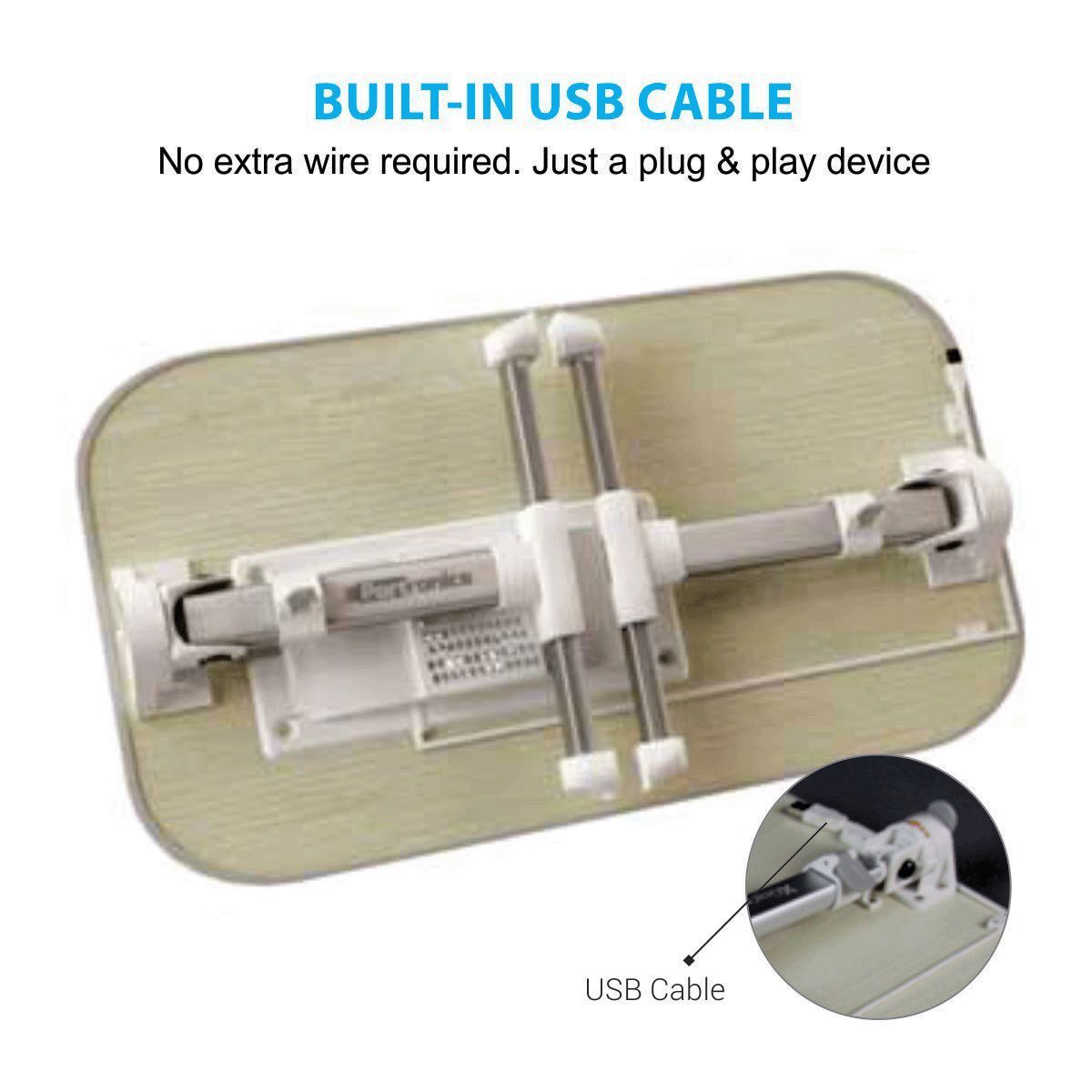 PORTRONICS My Buddy + Portable Laptop Stand (Cooling Fan, POR-704, Grey) PORTRONICS My Buddy + Portable Laptop Stand (Cooling Fan, POR-704, Grey)_8