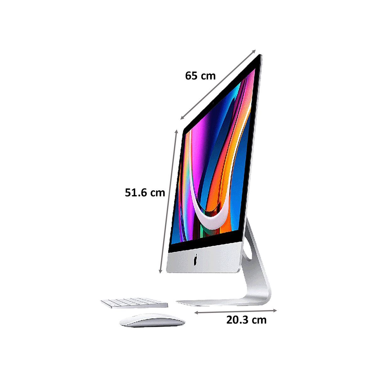 Apple iMac (MXWT2HN/A) Core i5 10th Gen macOS All-in-One Desktop (8GB RAM, 256GB SSD, AMD Radeon Pro 5300, 68.58cm, White)_2