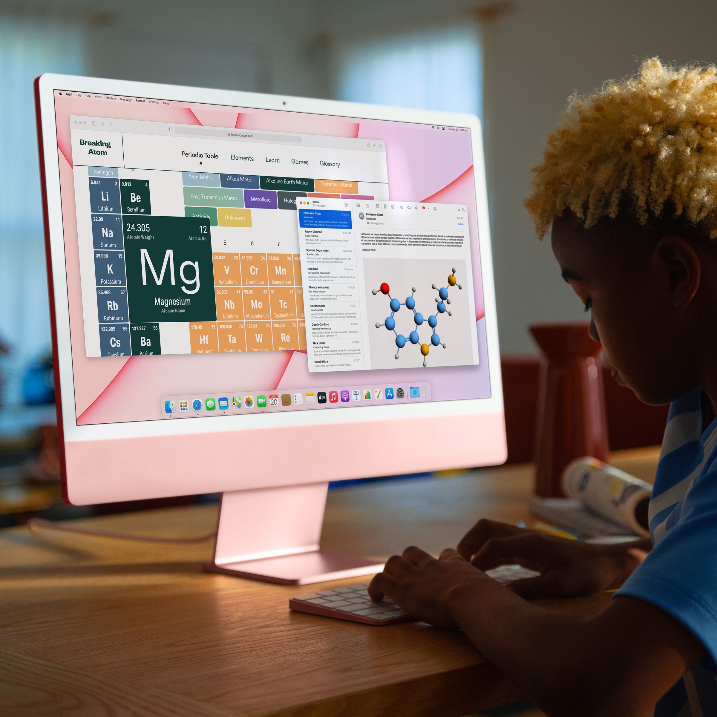 Apple iMac 24 Inch 4.5K Retina Display 2021 (M1 Chip, 8GB, 256GB, Apple, macOS Ventura, Pink) Apple iMac 24 Inch 4.5K Retina Display 2021 (M1 Chip, 8GB, 256GB, Apple, macOS Ventura, Pink)_4