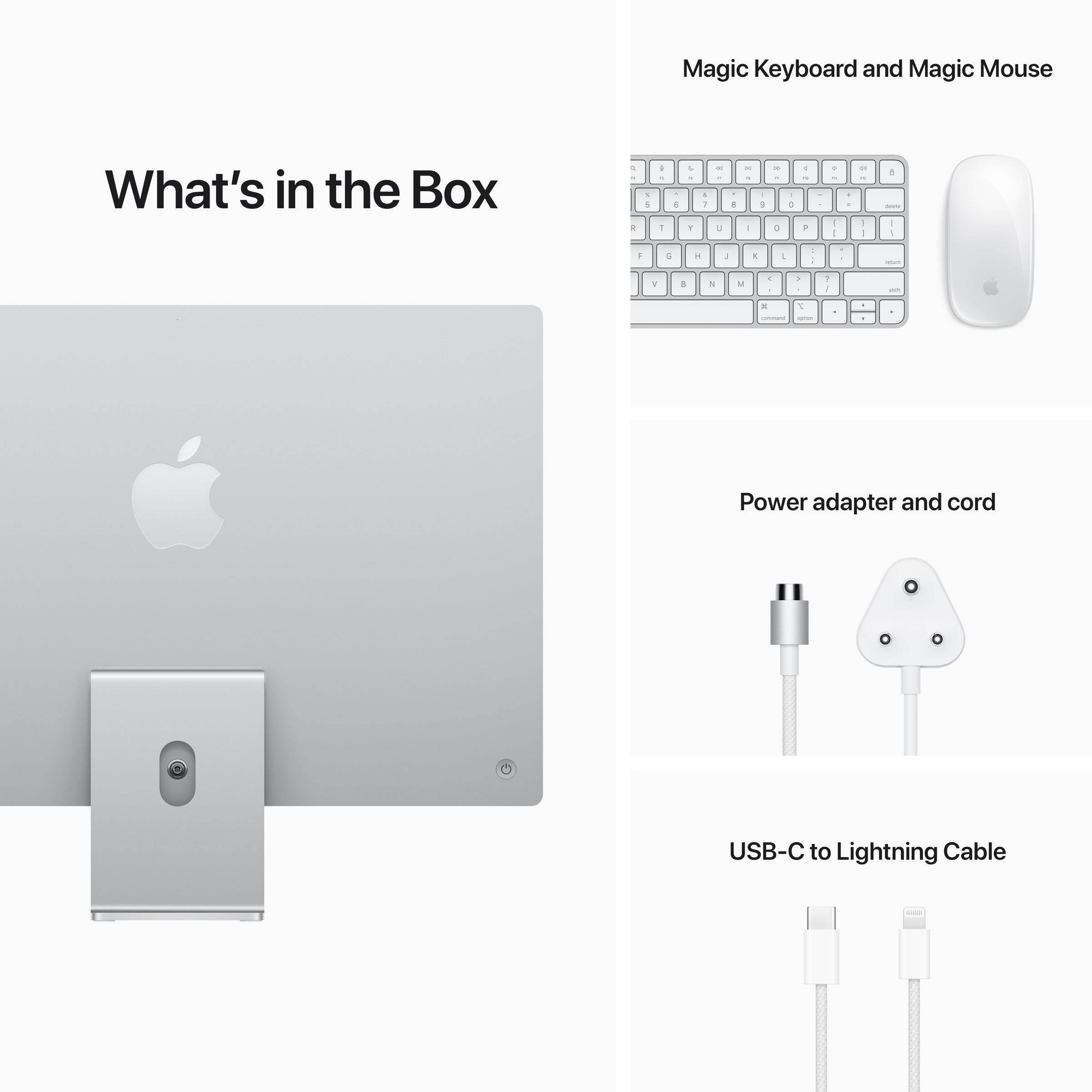 Apple iMac 24 Inch 4.5K Retina Display 2021 (M1 Chip, 8GB, 256GB, Apple, macOS Ventura, Silver)_6