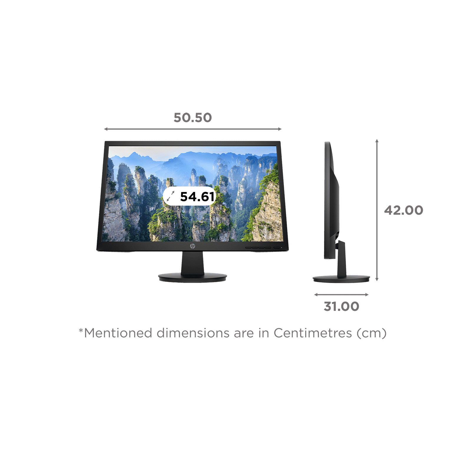 HP V22 54.61cm (21.5 Inches) Full HD Flat Panel LED-Backlit Monitor (With Low Blue Light Mode)_2