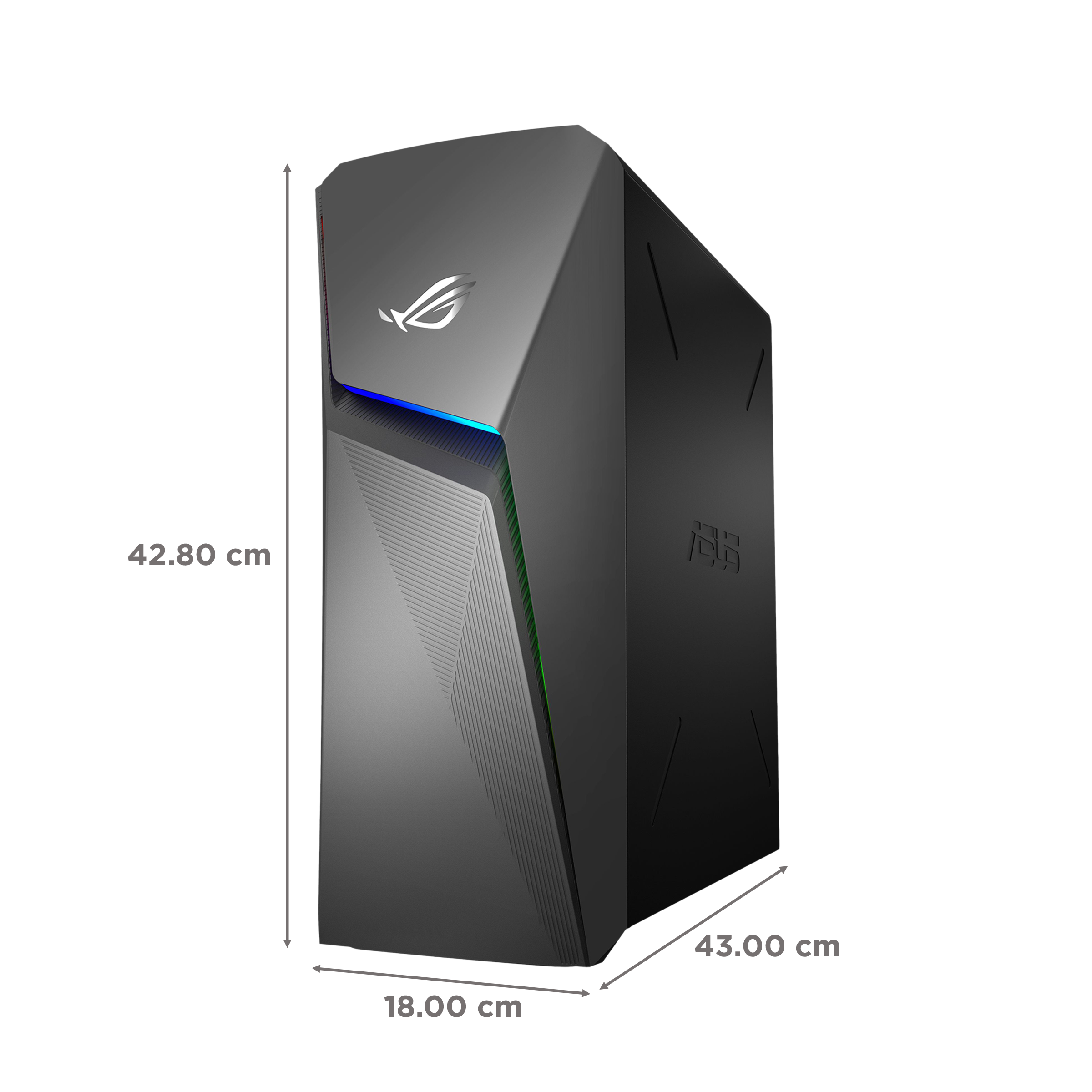 ASUS ROG Strix Ryzen 5 Tower PC (8GB, 1TB HDD, 512GB SSD, NVIDIA GeForce GTX1650, Windows 11 Home, Gray)_2