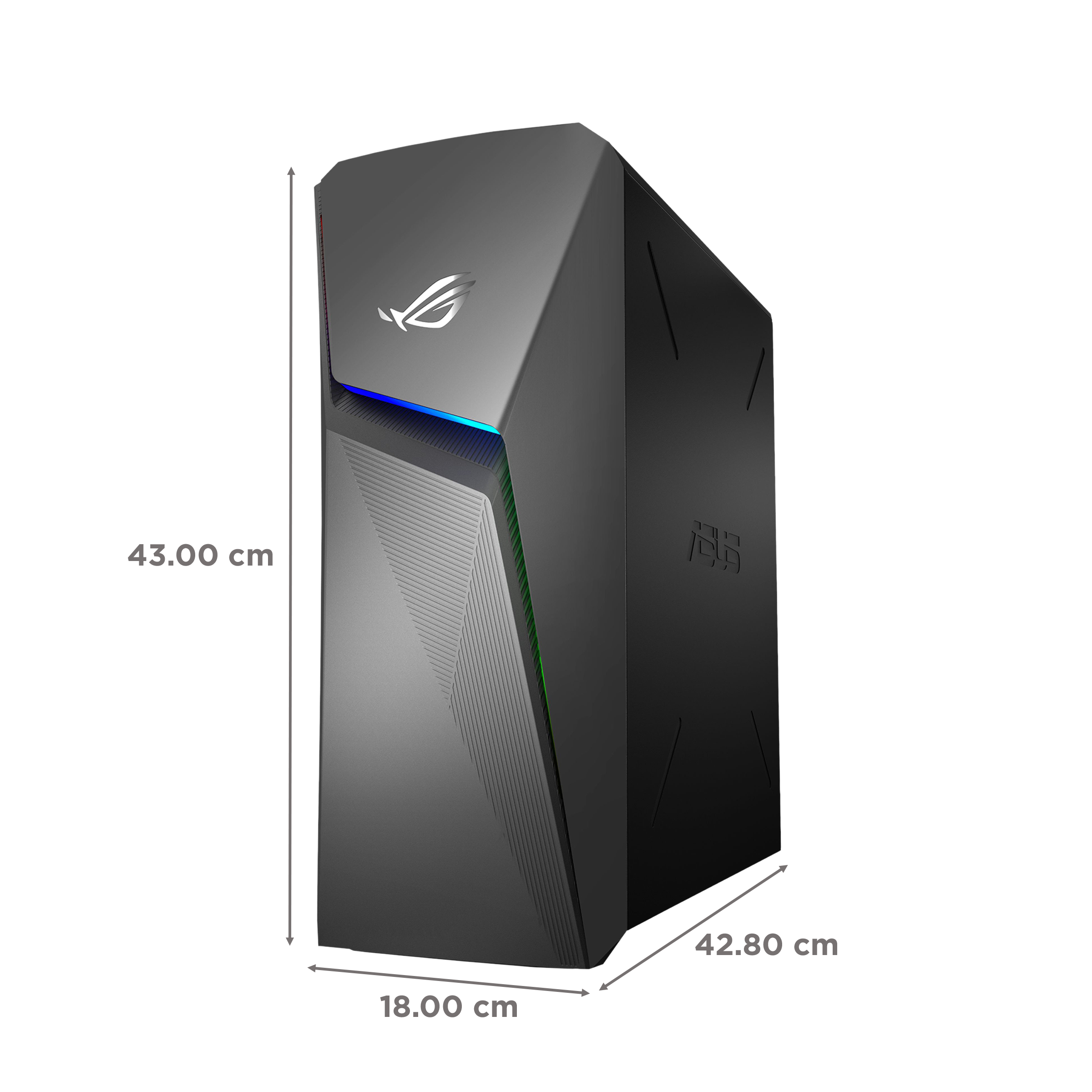 ASUS ROG Strix Core i7 Tower PC (16GB, 1TB HDD, 512GB SSD, NVIDIA GeForce RTX3060, Windows 11 Home, Gray)_2