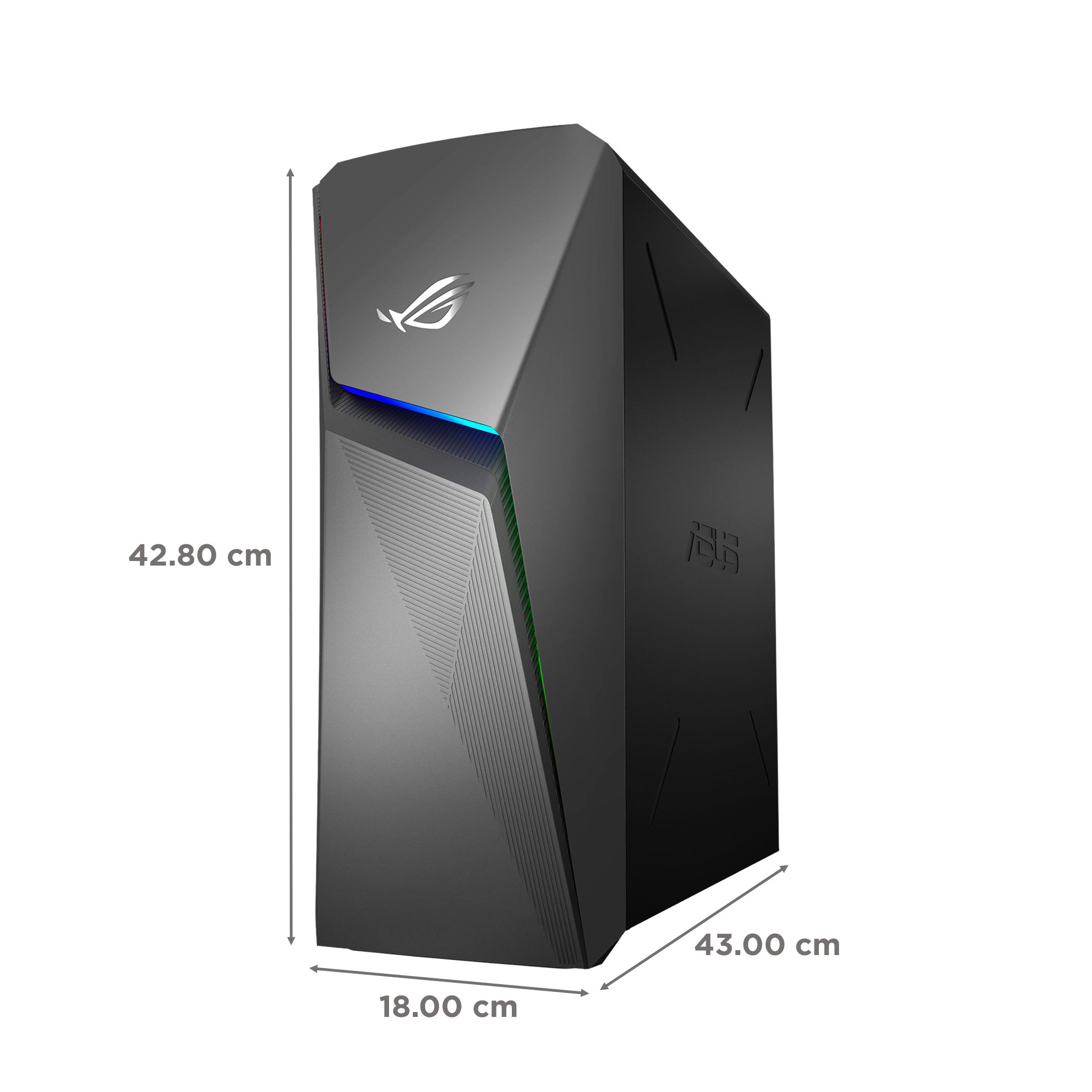 ASUS ROG Strix Core i5 Tower PC (8GB, 1TB HDD, 512GB SSD, NVIDIA GeForce GTX1650, Windows 10 Home, Gray)_2