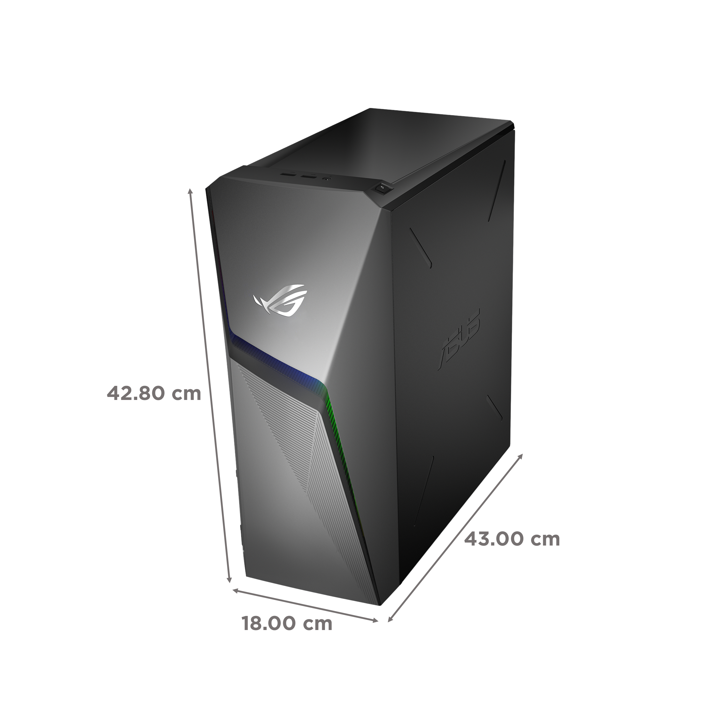 ASUS ROG Strix Core i5 Tower PC (8GB, 1TB HDD, 512GB SSD, NVIDIA GeForce GTX1660TI, Windows 11 Home, Gray)_2
