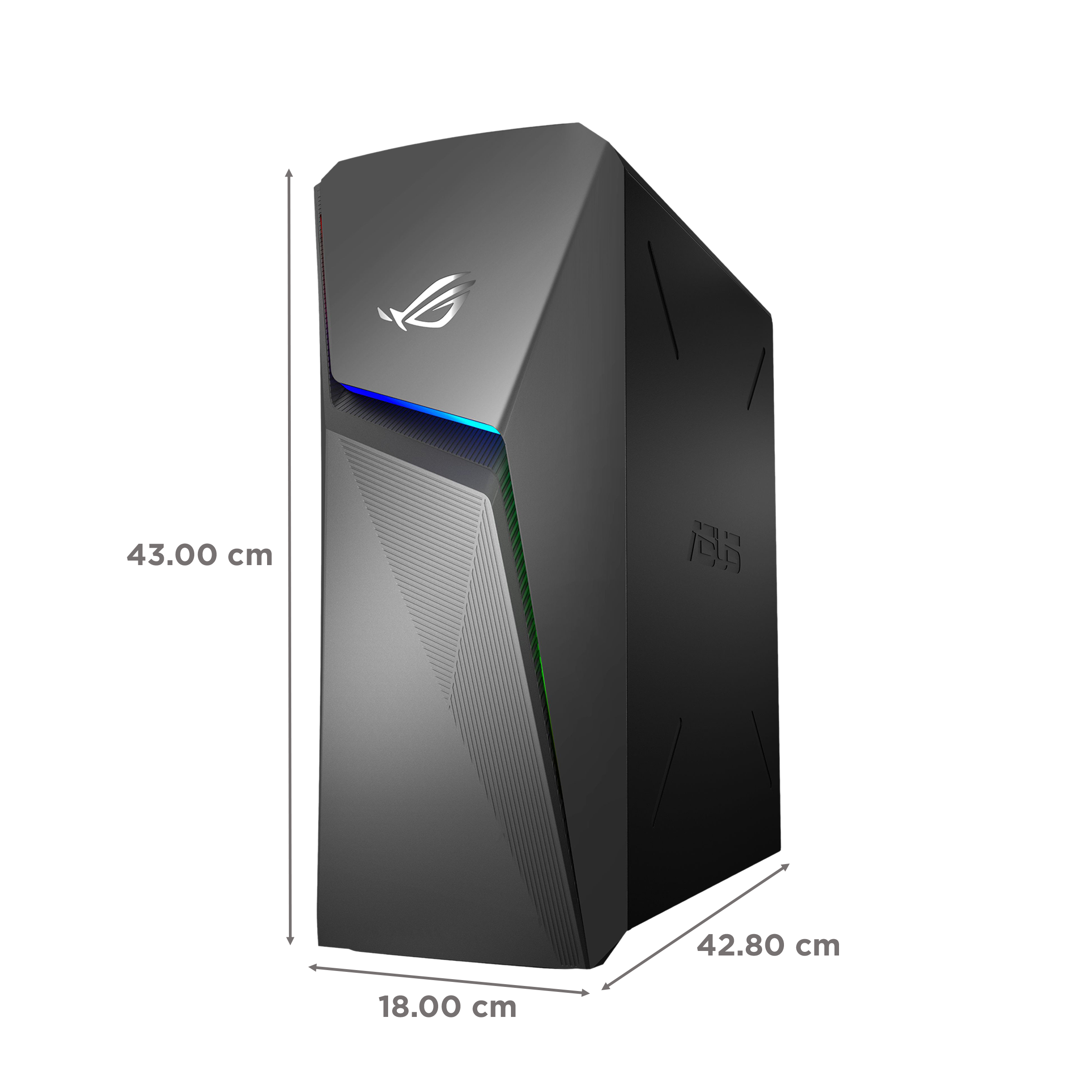 ASUS ROG Strix Core i5 Tower PC (8GB, 1TB HDD, 256GB SSD, NVIDIA GeForce GTX1660TI, Windows 11 Home, Gray)_2