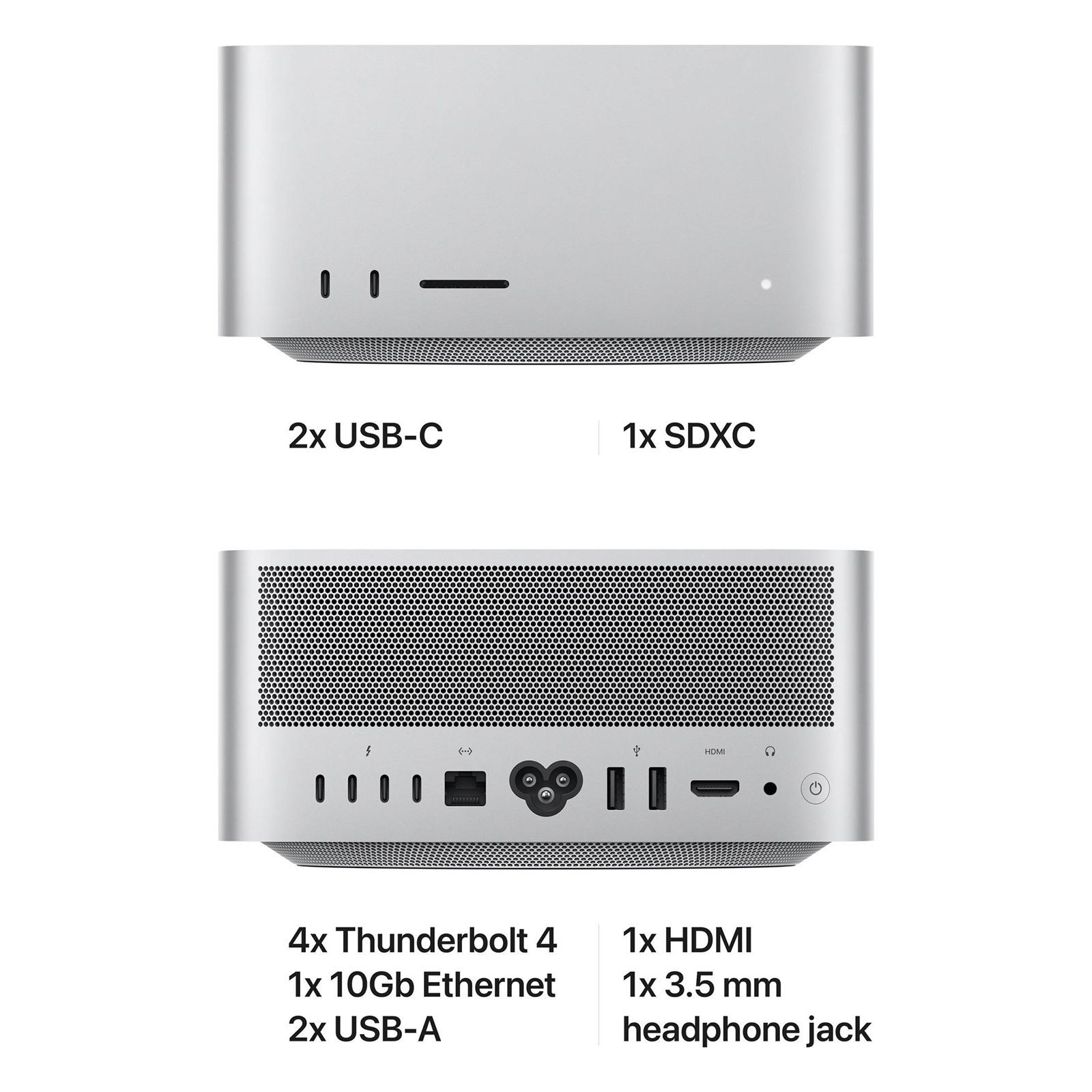Apple Mac Studio M1 Ultra Chip Mini Tower (64GB, 1TB SSD, Apple 32-core Neural Engine, macOS Monterey, Silver)_3
