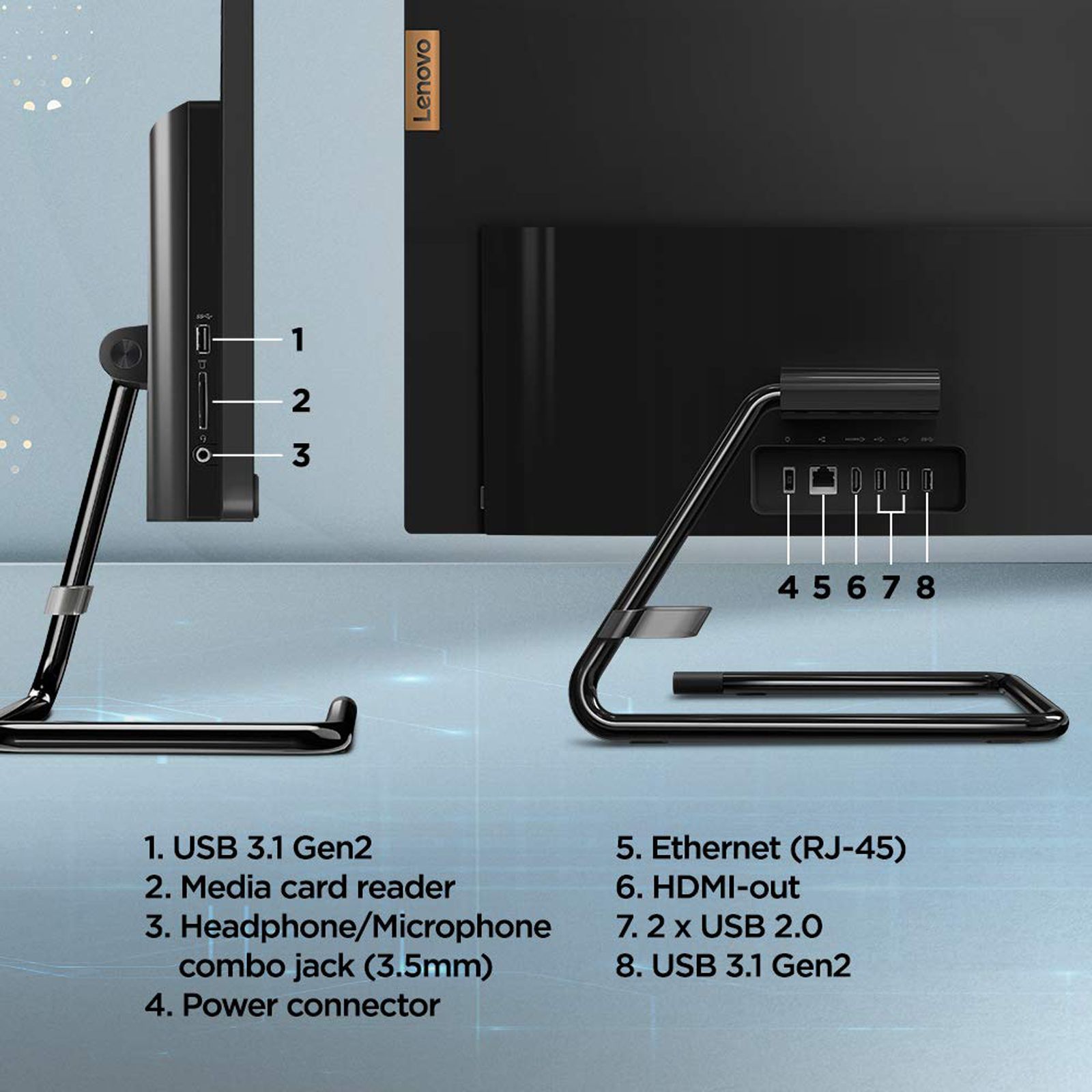 Lenovo Ideacentre A340-24IWL (F0E800Y7IN) Core i3 10th Gen Windows 11 Home All-in-One Desktop (8GB RAM, 512GB SSD, Intel UHD Graphics, MS Office, 23.8 inches, Business Black) Lenovo Ideacentre A340-24IWL (F0E800Y7IN) Core i3 10th Gen Windows 11 Home All-in-One Desktop (8GB RAM, 512GB SSD, Intel UHD Graphics, MS Office, 23.8 inches, Business Black)_5