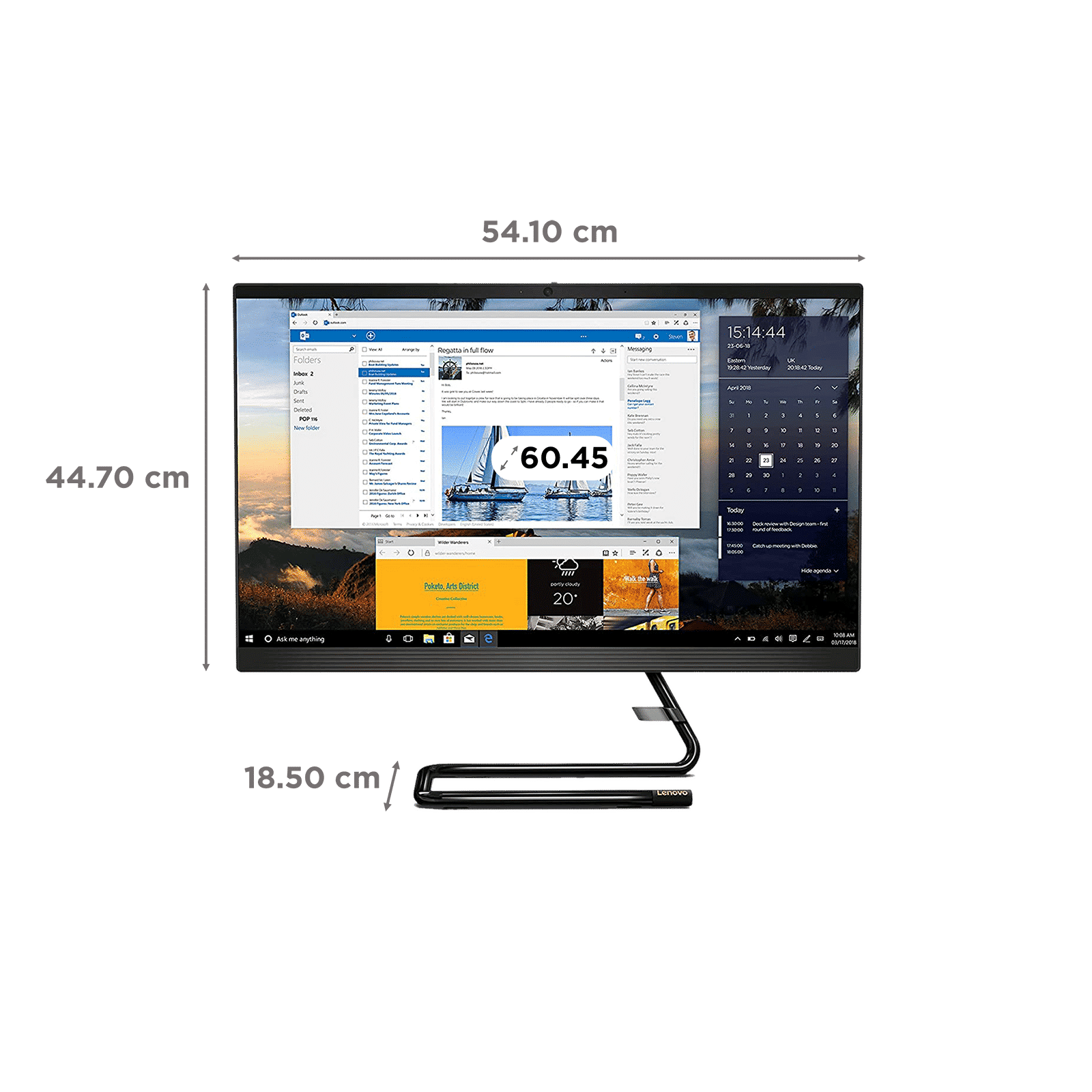 Lenovo Ideacentre A340-24IWL (F0E800Y7IN) Core i3 10th Gen Windows 11 Home All-in-One Desktop (8GB RAM, 512GB SSD, Intel UHD Graphics, MS Office, 23.8 inches, Business Black) Lenovo Ideacentre A340-24IWL (F0E800Y7IN) Core i3 10th Gen Windows 11 Home All-in-One Desktop (8GB RAM, 512GB SSD, Intel UHD Graphics, MS Office, 23.8 inches, Business Black)_2