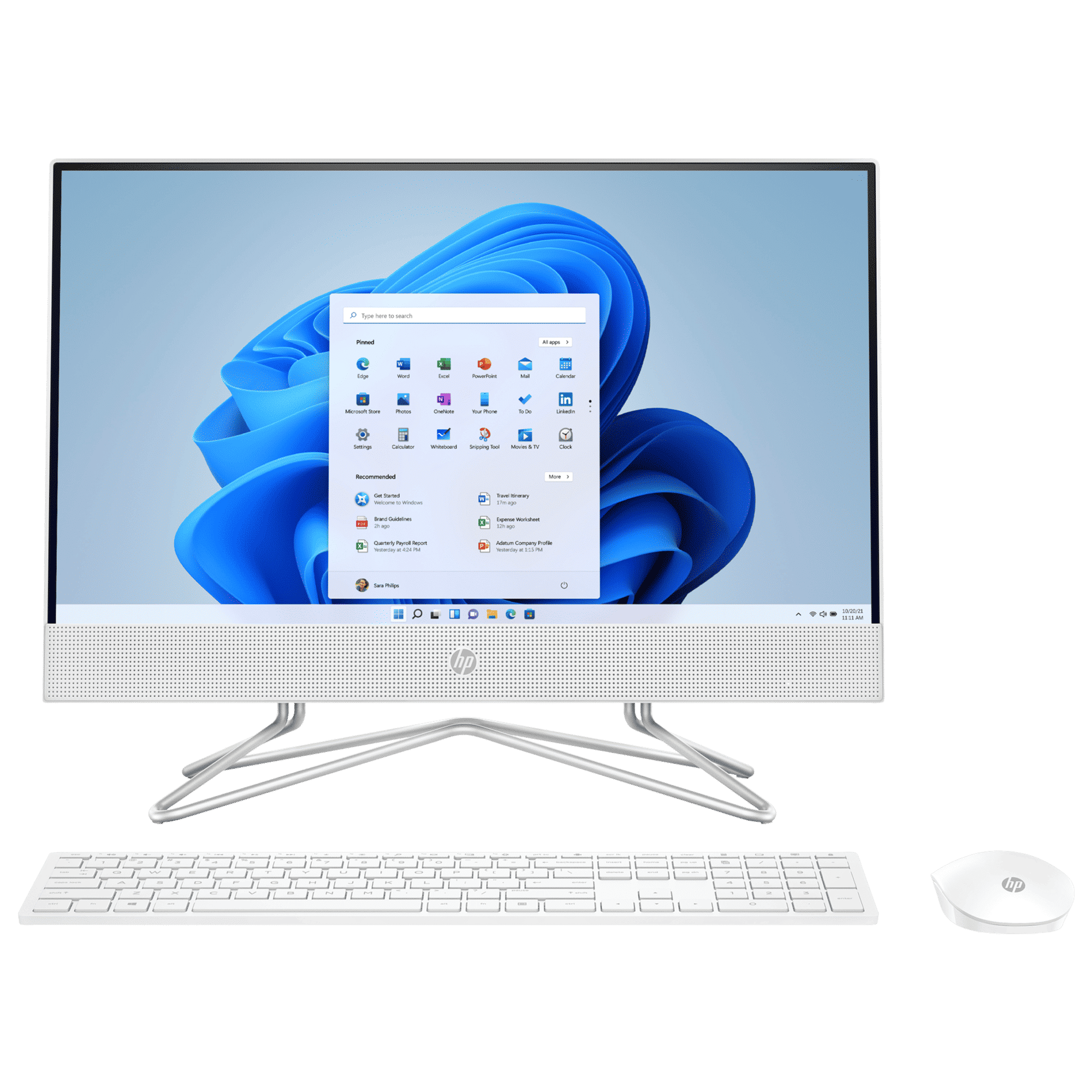 HP 22-dd0302in 21.5 Inch Full HD Display AMD Ryzen 3 Windows 11 Home Desktop (8GB, 1TB HDD, AMD Radeon)_1