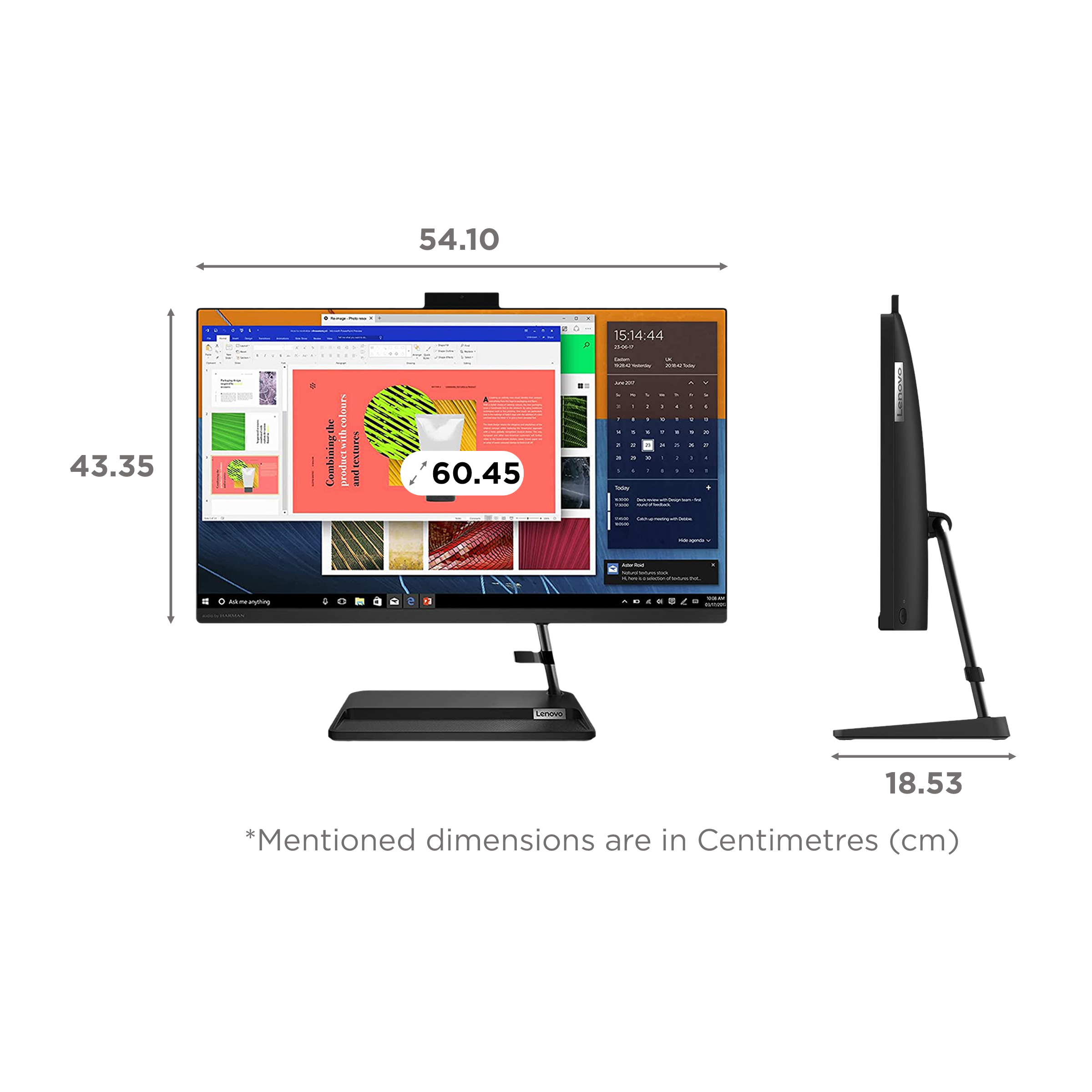 Lenovo IdeaCentre AIO 3 23.8 Inch Full HD IPS Display Intel Core i3 11th Gen Windows 11 Home Desktop (8GB, 512GB SSD, Intel UHD)_2
