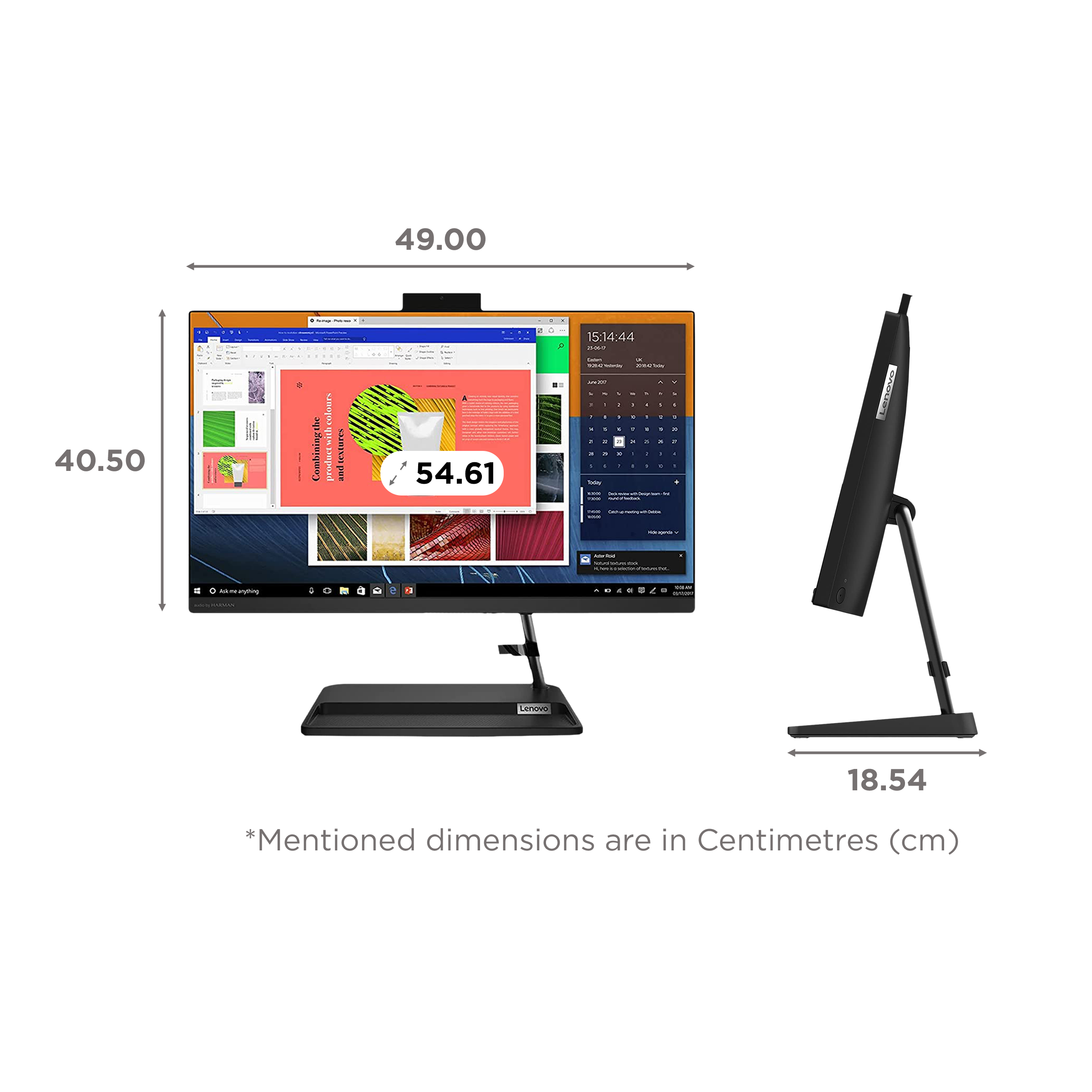 Lenovo IdeaCentre AIO 3 21.5 Inch Full HD IPS Display Intel Core i3 11th Gen Windows 11 Home Desktop (8GB, 1TB HDD, Intel UHD Graphics)_2