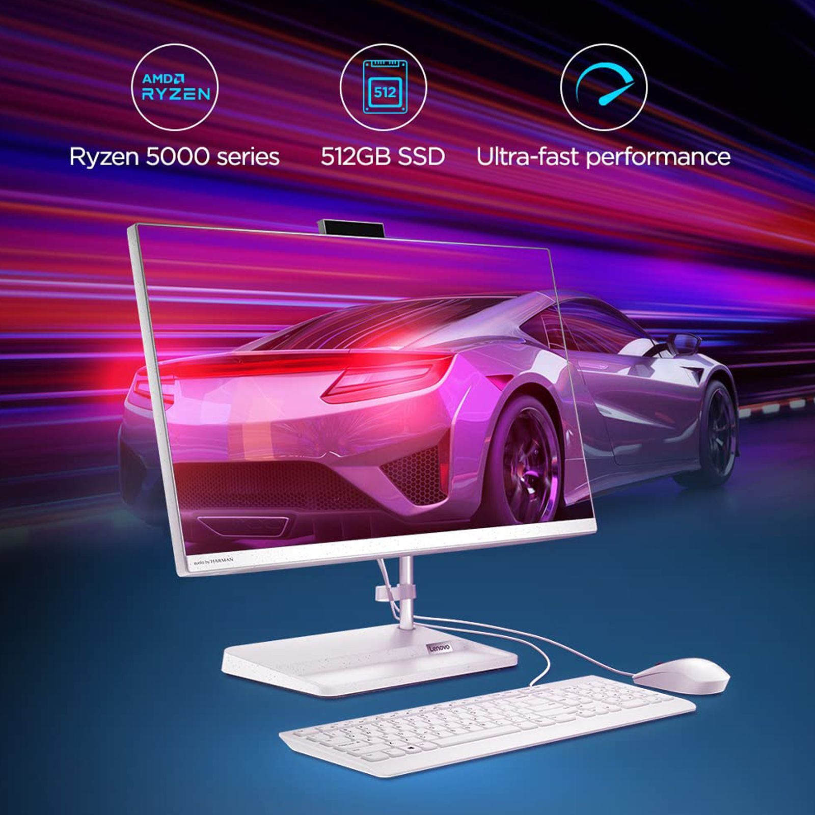 Lenovo IdeaCentre AIO 3 23.8 Inch Full HD IPS Display AMD Ryzen 5 Windows 11 Home Desktop (8GB, 512GB SSD, AMD Radeon)_13