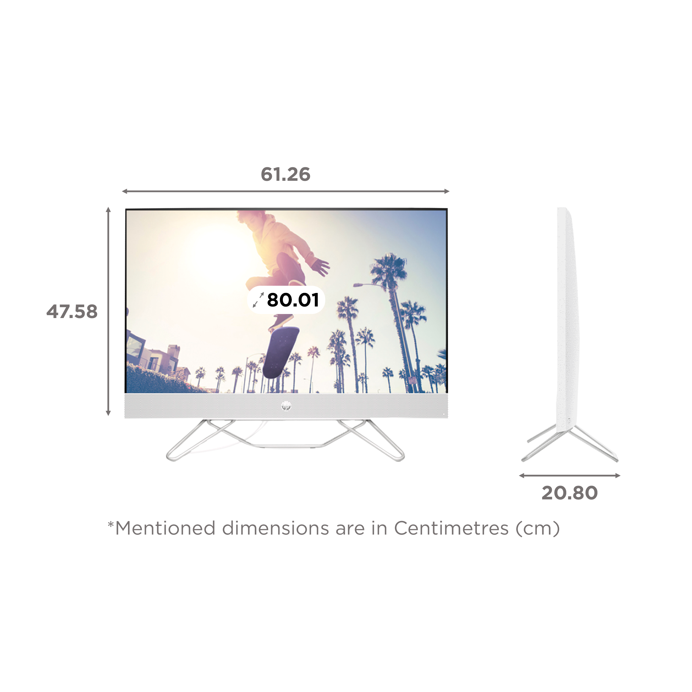 HP 27-cb1456in 31.5 Inch Full HD IPS Display Intel Core i5 12th Gen Windows 11 Home Desktop (8GB, 1TB HDD, 256GB SSD, Intel Iris Xe)_2