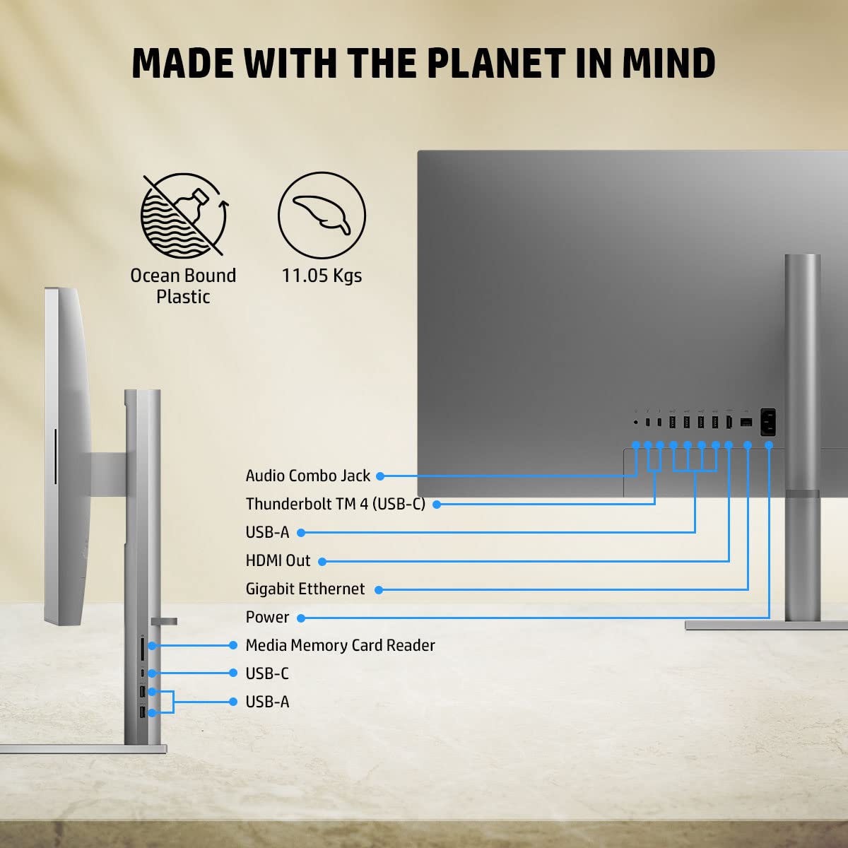 HP ENVY 34-c0679in 34 Inch WUHD IPS Display Intel Core i7 11th Gen Windows 11 Home Desktop (16GB, 1TB SSD, NVIDIA GeForce RTX 3060)_13