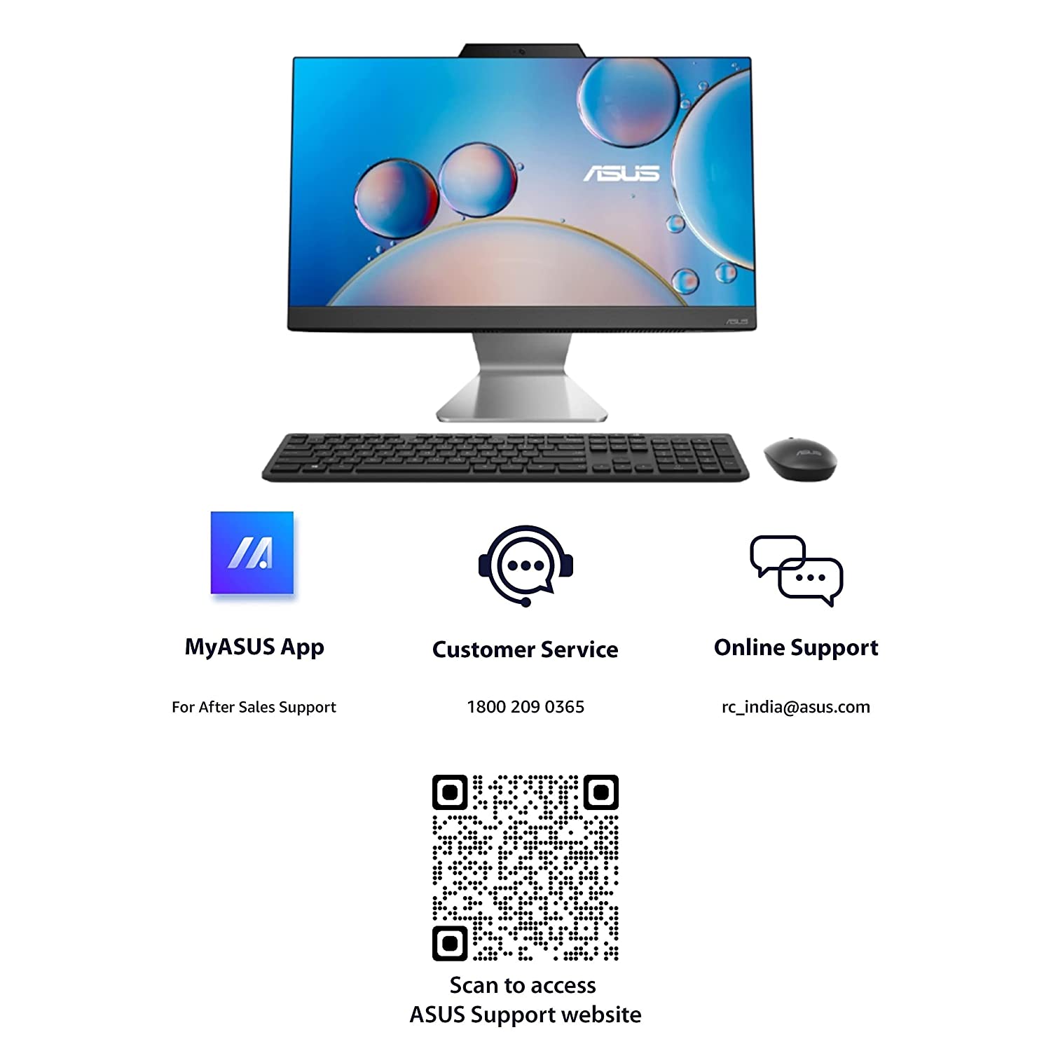 ASUS AiO A3 Series 23.8 Inch Full HD Touch Display Intel Core i5 12th Gen Windows 11 Home Desktop (8GB, 512GB SSD, Intel UHD Graphics)_10