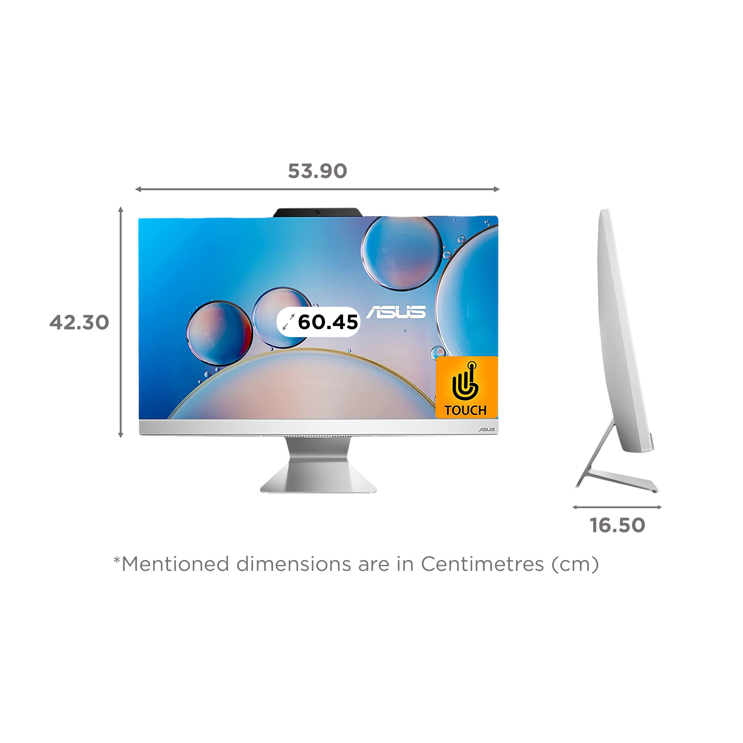 ASUS AiO A3 Series 23.8 Inch Full HD Touch Display Intel Core i5 12th Gen Windows 11 Home Desktop (8GB, 512GB SSD, Intel UHD) ASUS AiO A3 Series 23.8 Inch Full HD Touch Display Intel Core i5 12th Gen Windows 11 Home Desktop (8GB, 512GB SSD, Intel UHD)_2