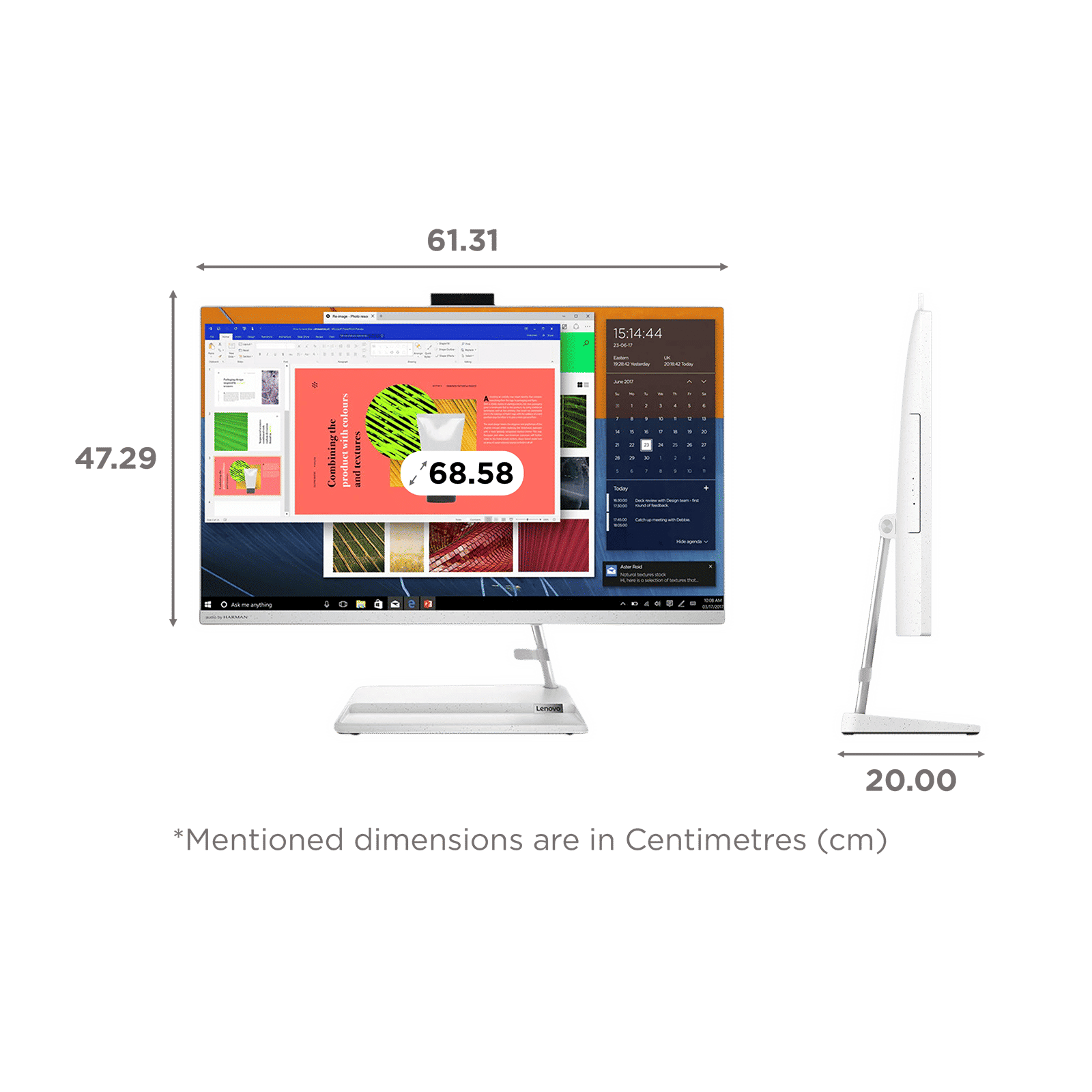 Lenovo IdeaCentre AIO 3i 27 Inch Full HD IPS Display Intel Core i3 12th Gen Windows 11 Home Desktop (8GB, 512GB SSD, Intel UHD)_2