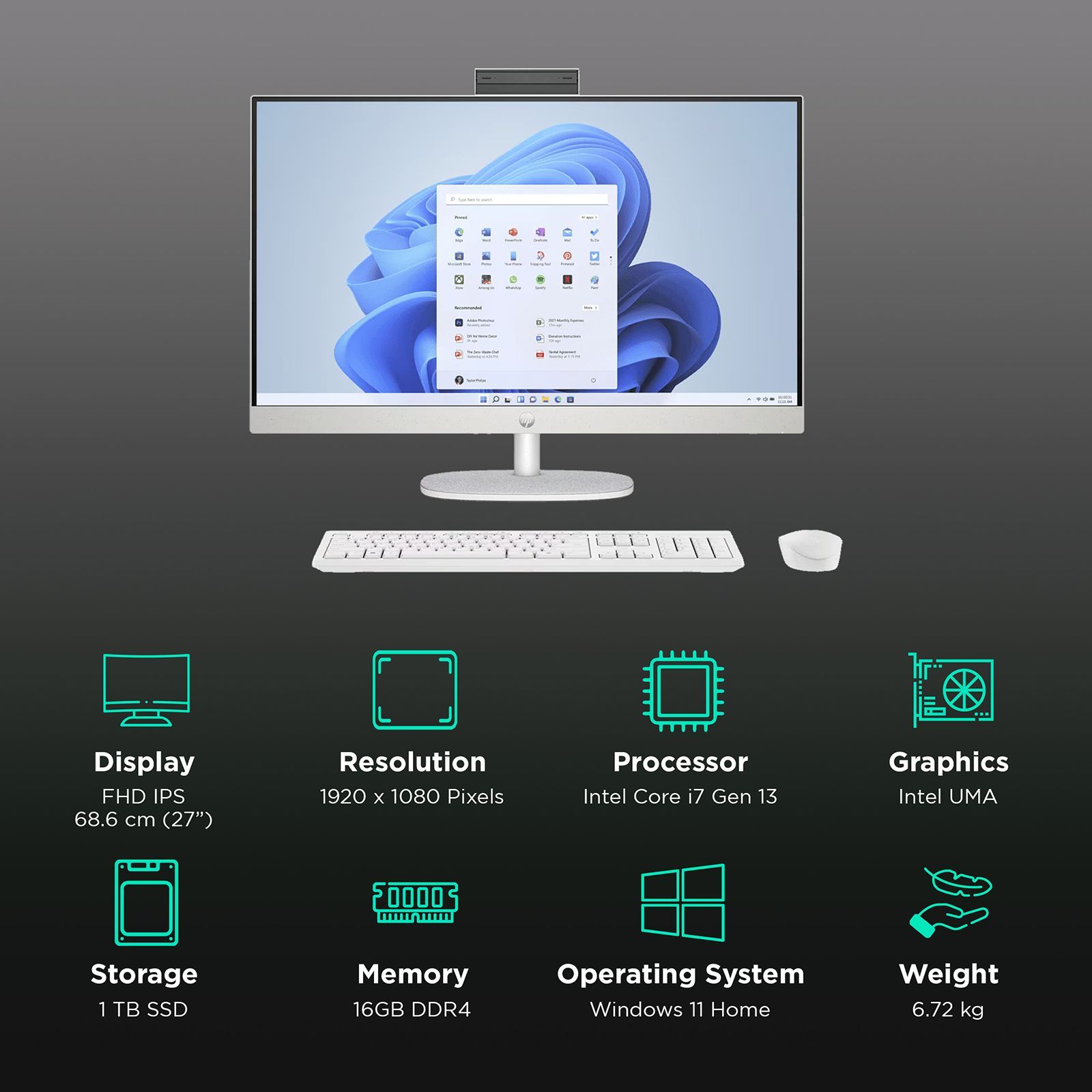 HP cr0403in 27 Inch FHD IPS Display Intel Core i7 13th Gen Windows 11 Home Desktop (16GB, 1TB SSD, Intel UMA) HP cr0403in 27 Inch FHD IPS Display Intel Core i7 13th Gen Windows 11 Home Desktop (16GB, 1TB SSD, Intel UMA)_3