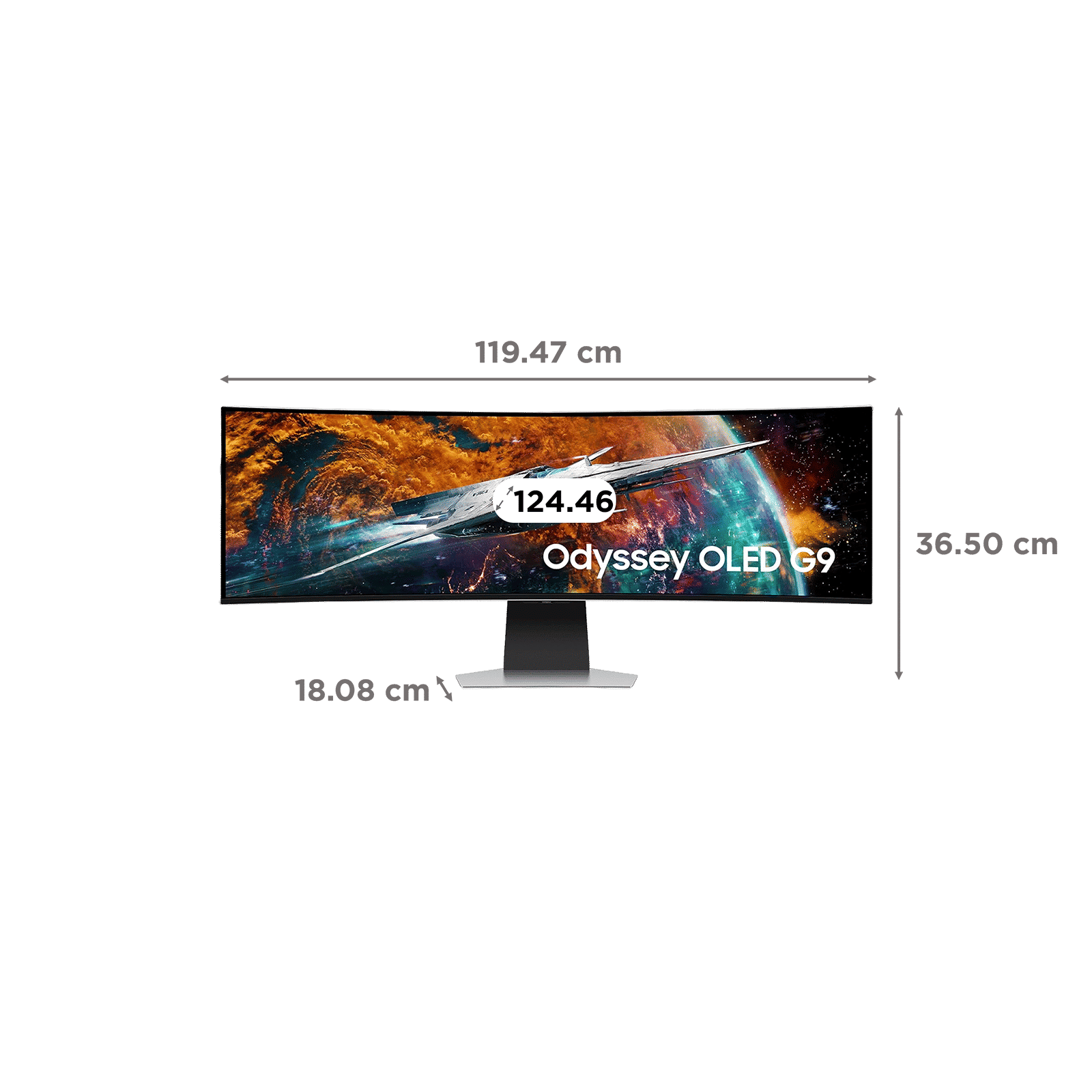 SAMSUNG Odyssey G9 124.46 cm (49 inch) QHD OLED Curved Gaming Monitor with AMD FreeSync Premium Pro_2