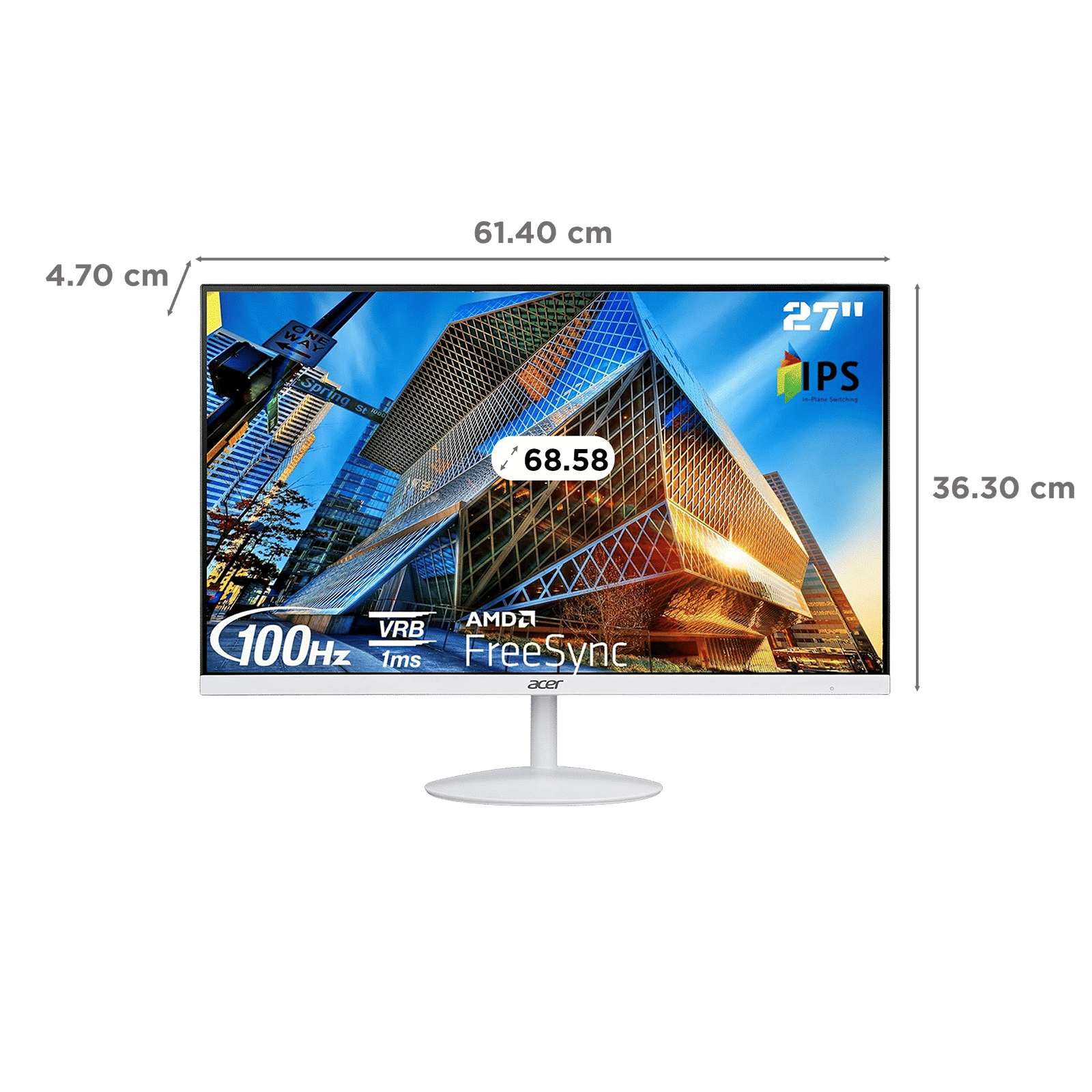 acer SA2 68.58 cm (27 inch) Full HD IPS Panel Ultra Thin Gaming Monitor with AMD Free Sync_2