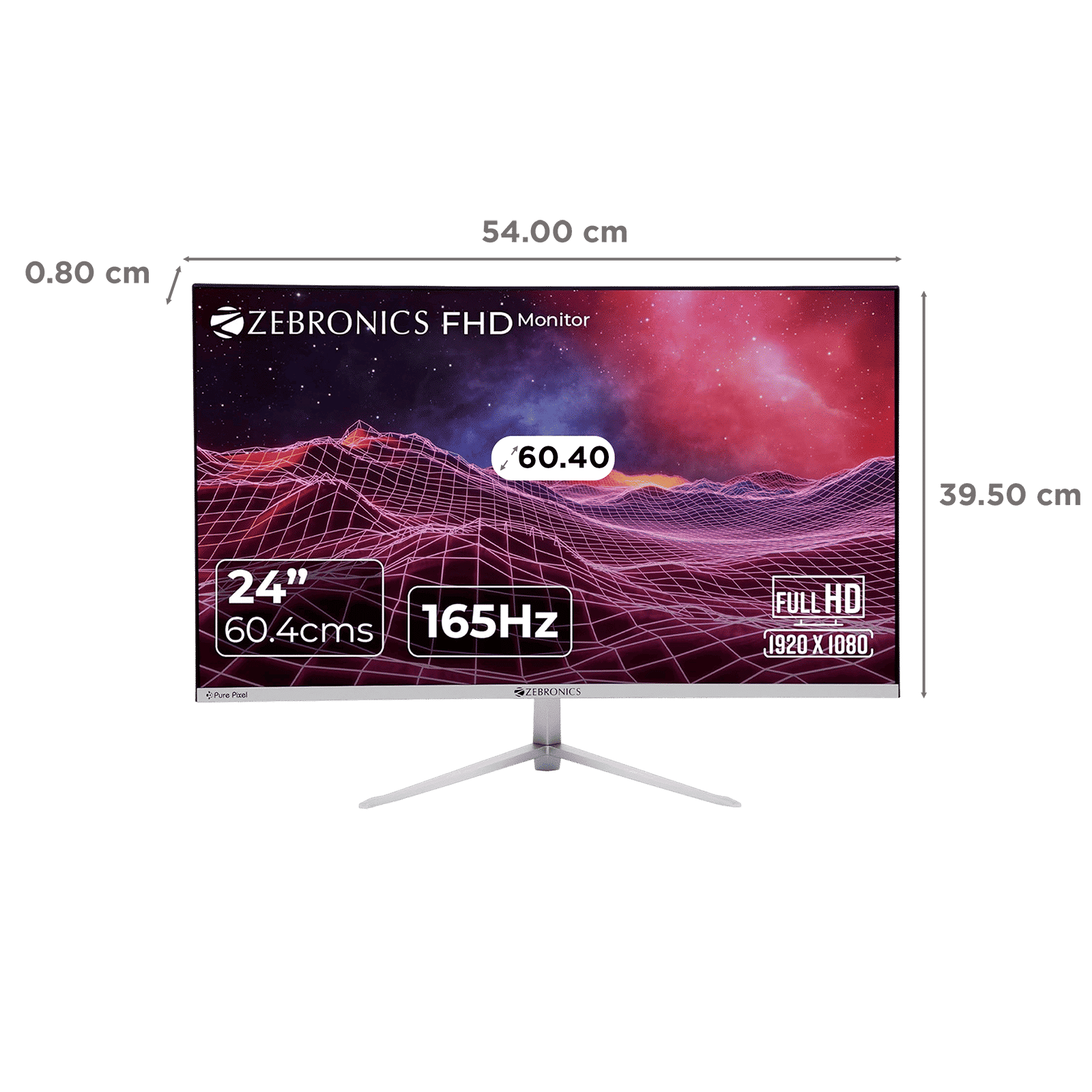 ZEBRONICS ZEB-A24FHD 60.4 cm (24 inch) Full HD VA Panel LED Ultra Slim Gaming Monitor with Anti Glare Screen_2