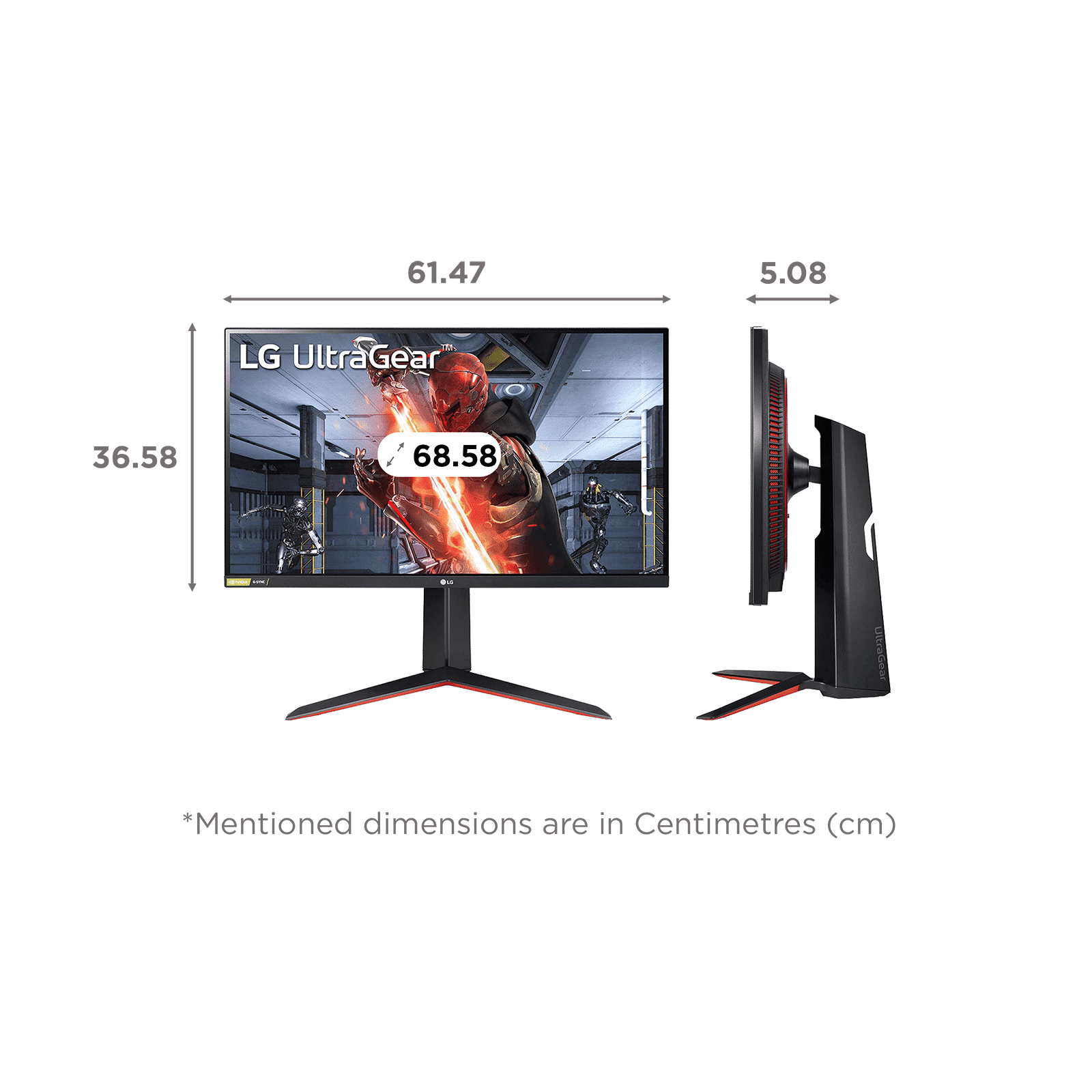 LG 27GN650-B.ATR 68.58 cm (27 inch) Full HD IPS Panel Tilt Height Adjustable Gaming Monitor with AMD FreeSync_2
