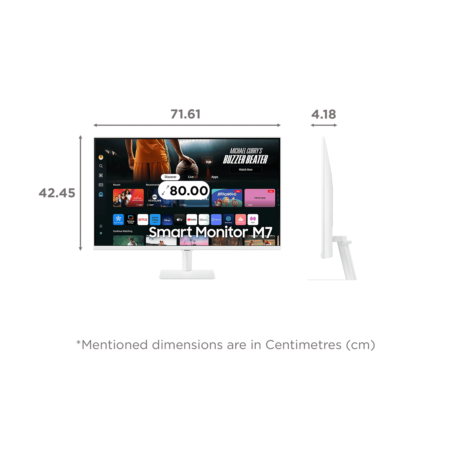 SAMSUNG M7 80 cm (32 inch) Ultra HD 4K VA Panel LED Gaming Monitor with Far Field Voice Interaction_2