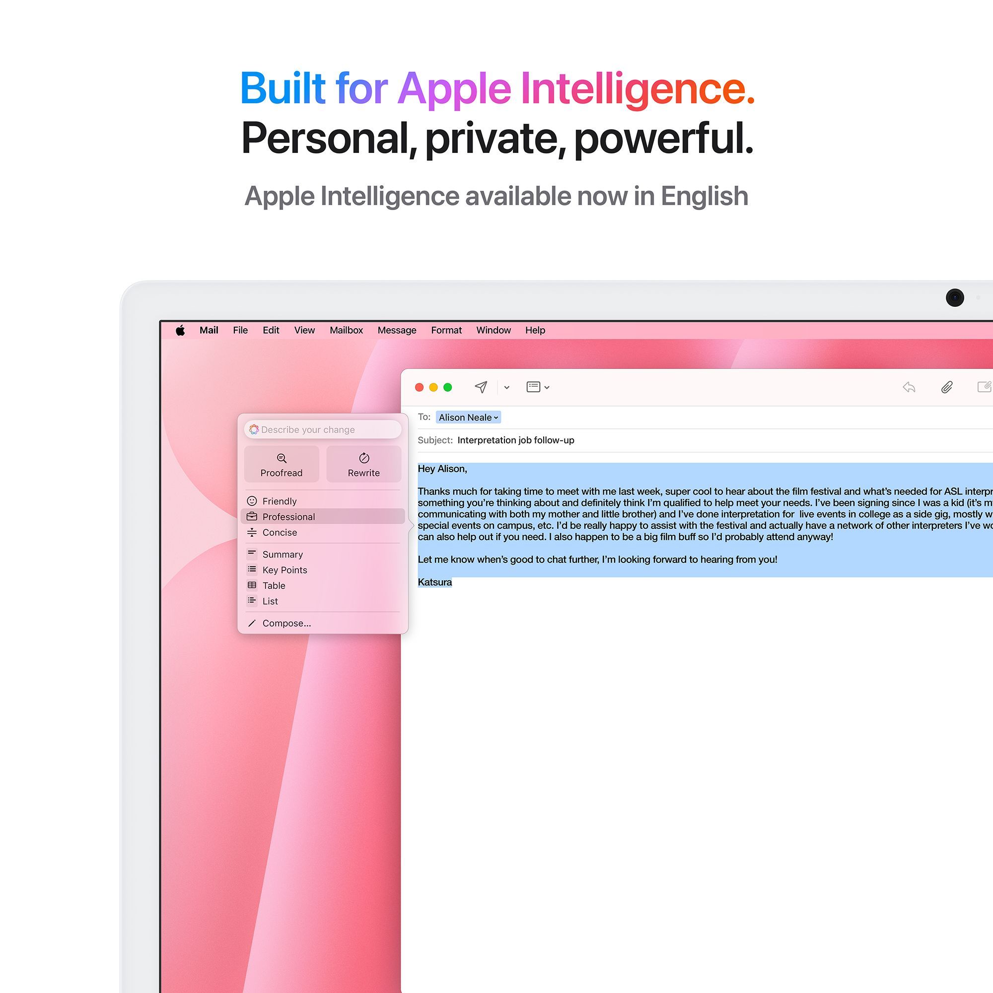 Apple iMac 24 Inch 4.5K Retina Display 2024 (16GB, 256GB, M4 Chip, macOS Sequoia, Pink) Apple iMac 24 Inch 4.5K Retina Display 2024 (16GB, 256GB, M4 Chip, macOS Sequoia, Pink)_5