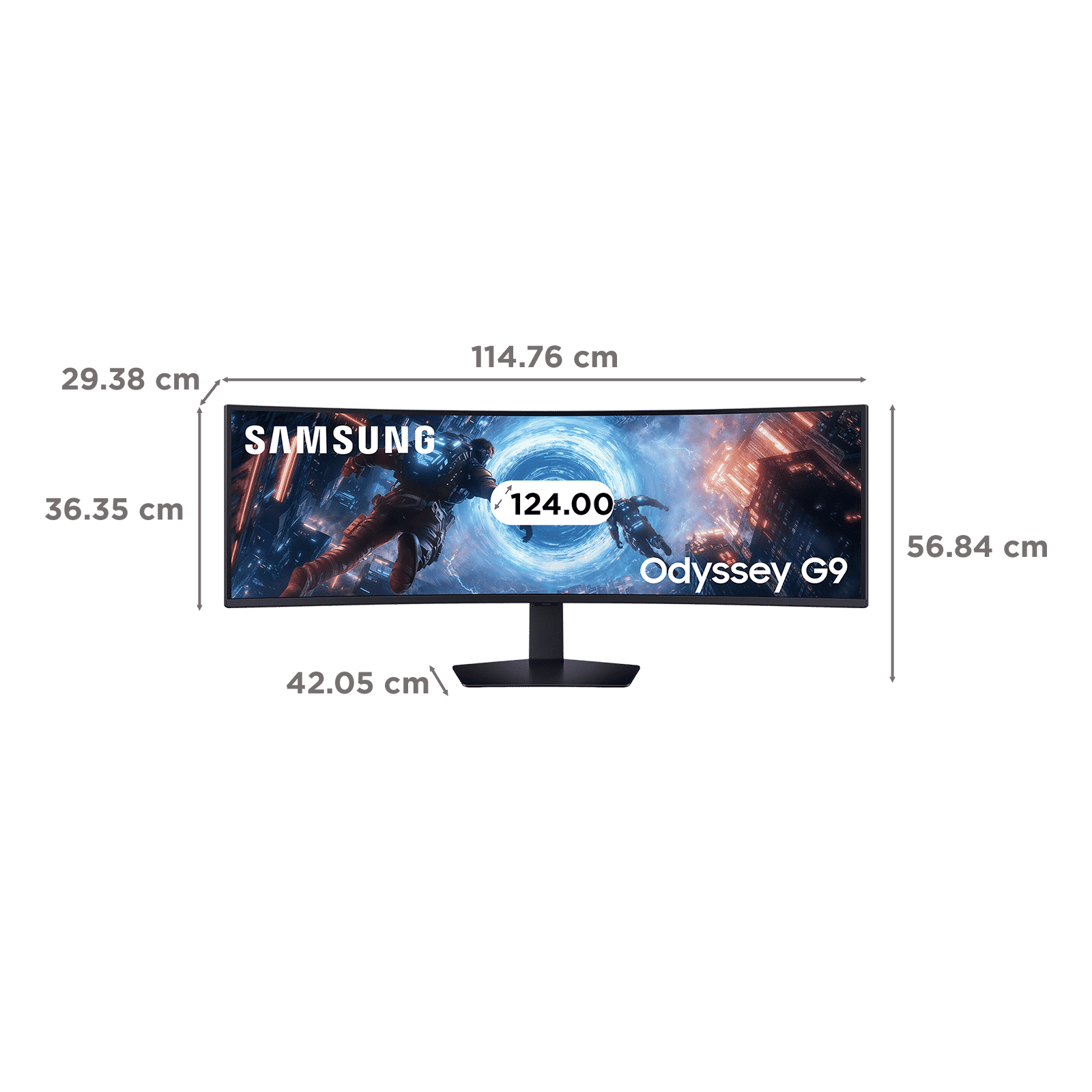 SAMSUNG Odyssey G9 124 cm (49 inch) DQHD VA Panel LED Backlit Curved Height Adjustable Gaming Monitor with AMD FreeSync Premium Pro SAMSUNG Odyssey G9 124 cm (49 inch) DQHD VA Panel LED Backlit Curved Height Adjustable Gaming Monitor with AMD FreeSync Premium Pro_2