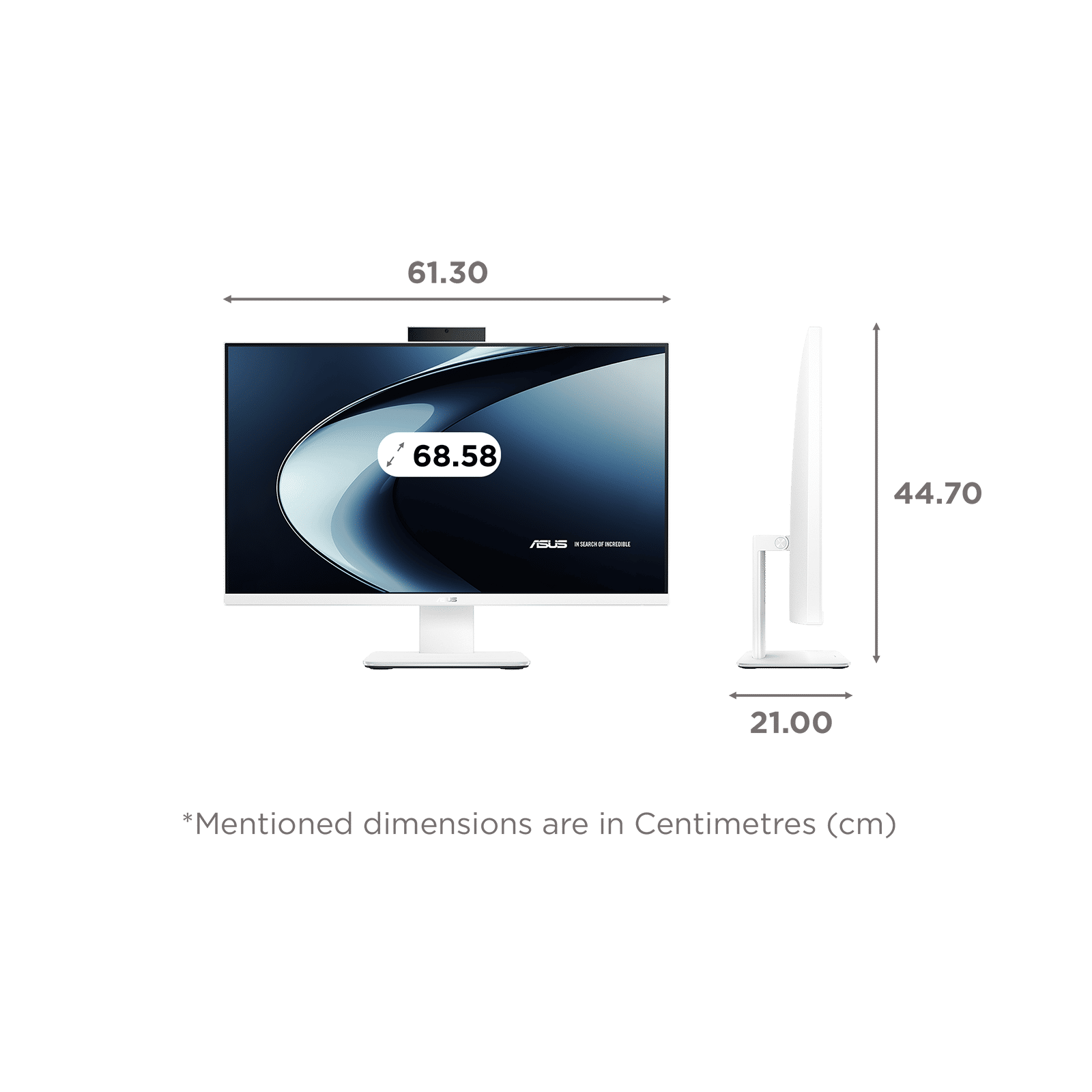 ASUS AiO V470 V470VAB-KWPE001WS 27 Inch Full HD IPS Display Intel Core i3 13th Gen Windows 11 Home Desktop (8GB, 512GB SSD, Intel UHD)_2