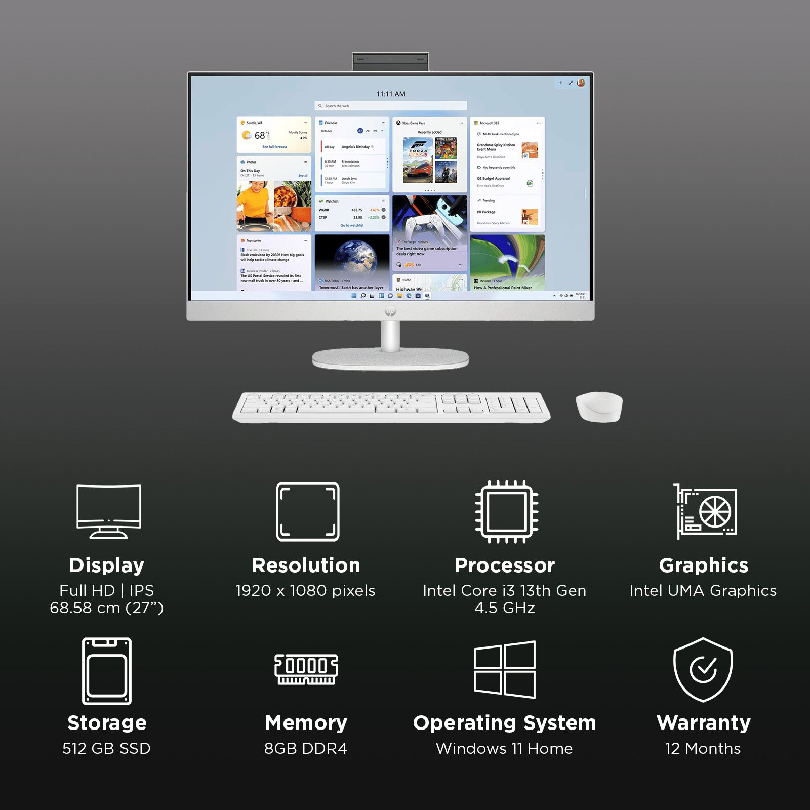 HP Essentials 27-cr0902in 27 Inch Full HD IPS Display Intel Core i3 13th Gen Windows 11 Home Desktop (8GB, 512GB SSD, Intel UMA)_3