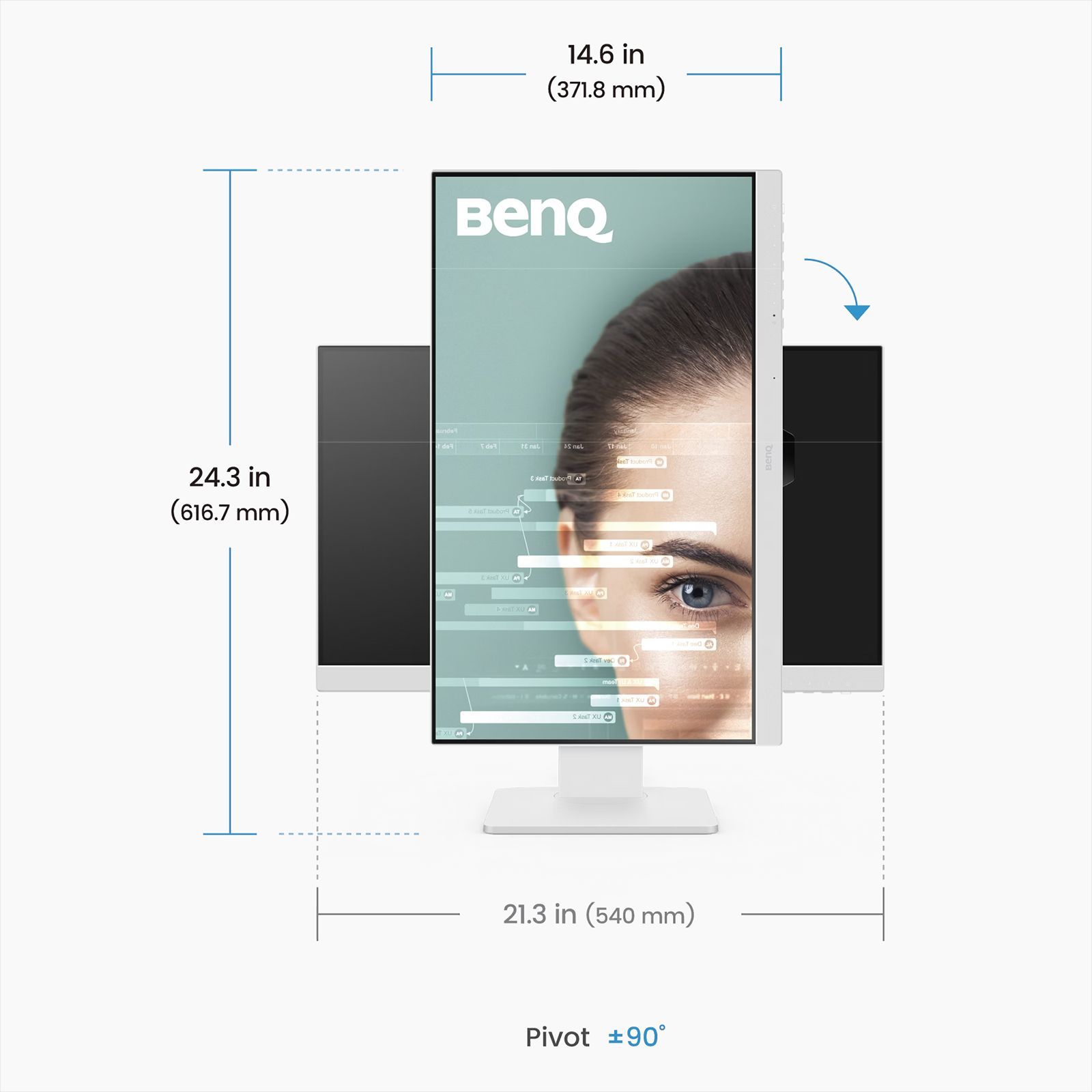 BenQ 60.45 cm (23.8 inch) Full HD IPS Panel LCD Height Adjustable Monitor with LED Backlight BenQ 60.45 cm (23.8 inch) Full HD IPS Panel LCD Height Adjustable Monitor with LED Backlight_9