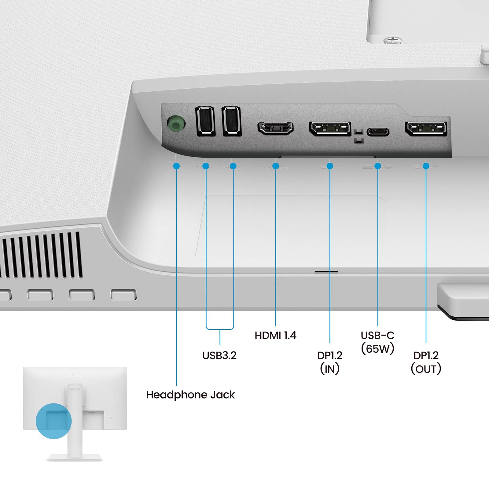 BenQ 68.58 cm (27 inch) Full HD IPS Panel LED Height Adjustable Monitor with 4W Inbuilt Speakers_8