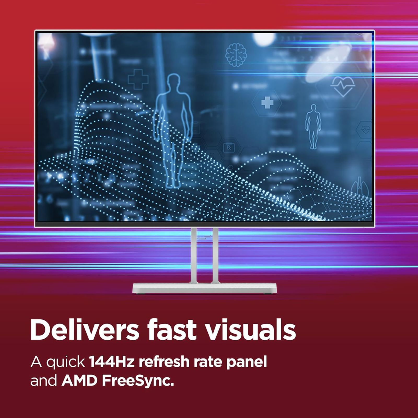 Lenovo L27-4C 68.58 cm (27 inch) Full HD IPS Panel LCD Ultra Thin Bezel Gaming Monitor With WLED Backlight _4