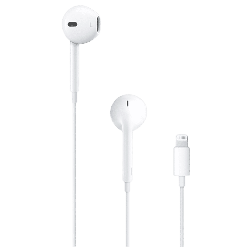 Apple EarPods MMTN2ZM/A Wired Earphones with Mic (Lightning Connector, In Ear, White)_1