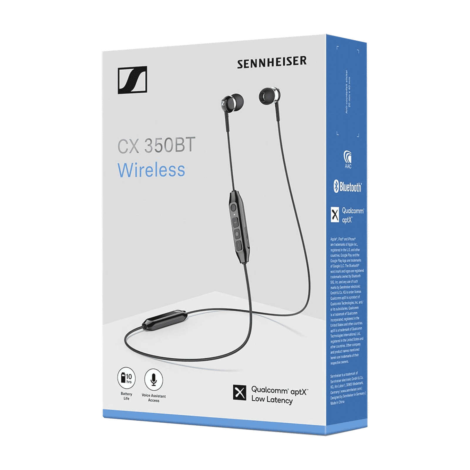 SENNHEISER CX350 Neckband (10 Hours Battery Life, Black)_9