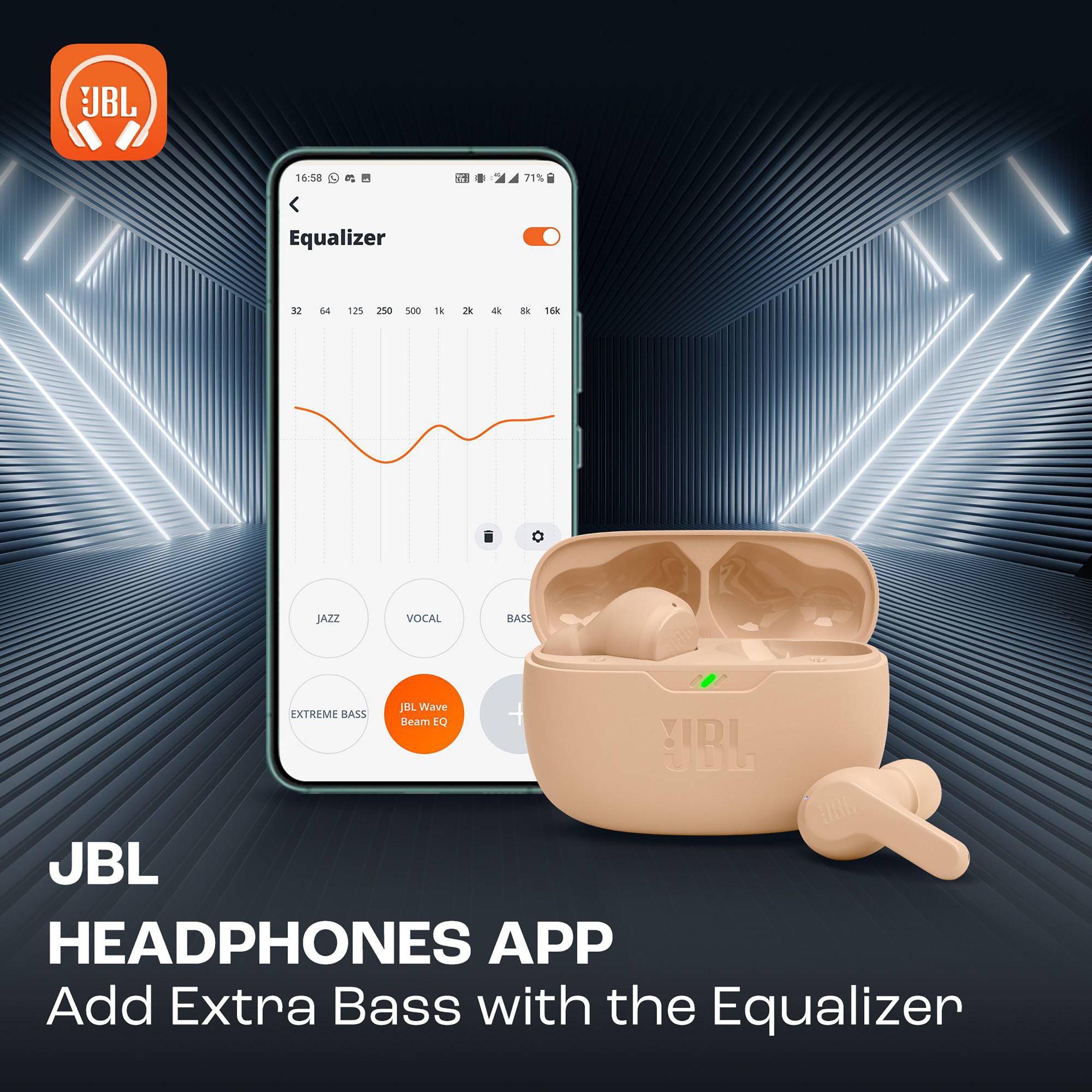 JBL Wave Beam JBLWBEAMBEG TWS Earbuds (IP54 Water Resistant, Deep Bass Sound, Beige)_19