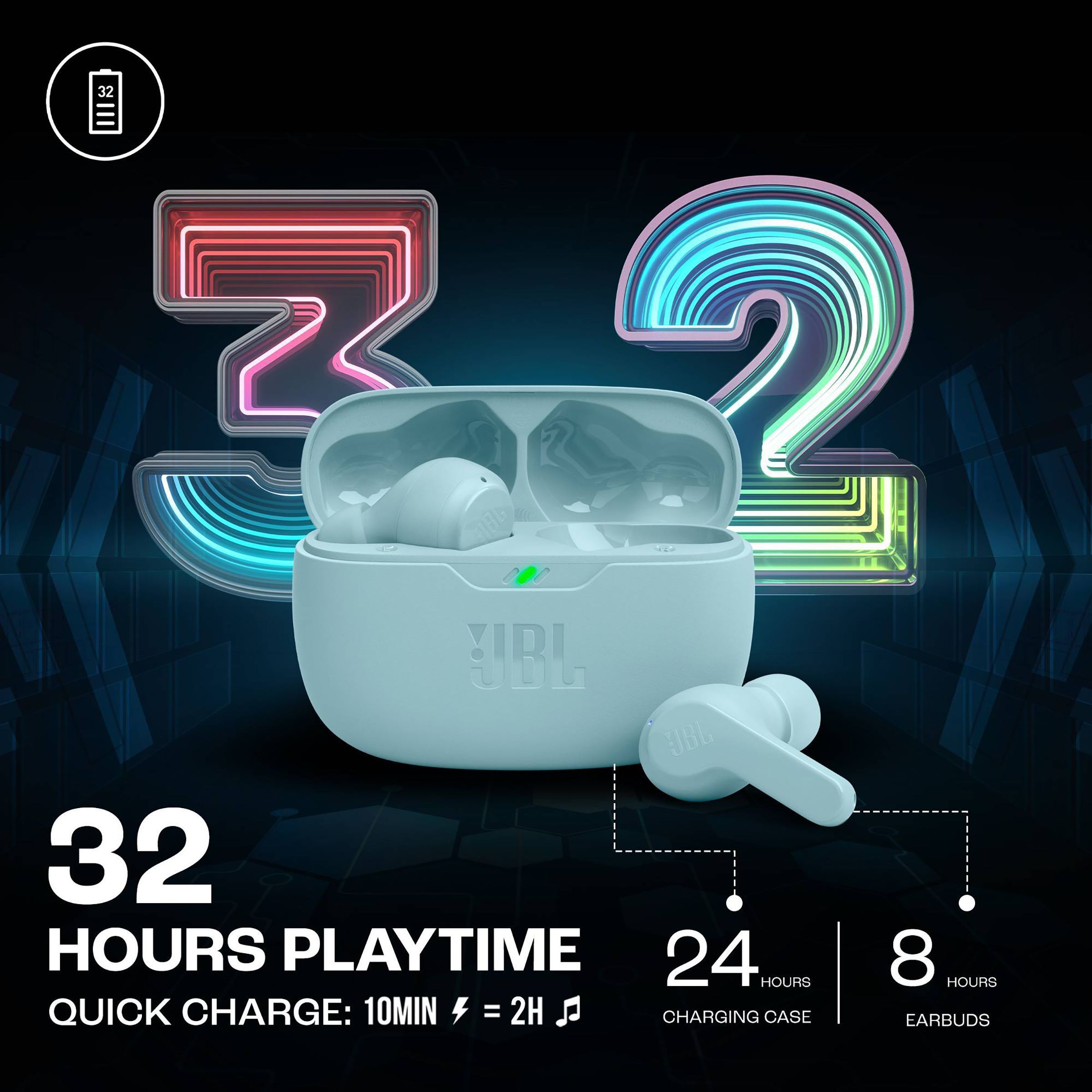 JBL Wave Beam JBLWBEAMMIT TWS Earbuds (IP54 Water Resistant, Deep Bass Sound, Mint)_19