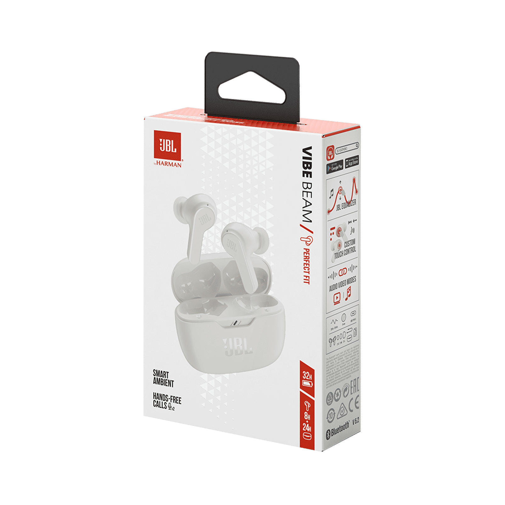 JBL Tune Beam JBLTBEAMWHT TWS Earbuds with Active Noise Cancellation (IP54 Water Resistant, Ambient Aware, White)_9