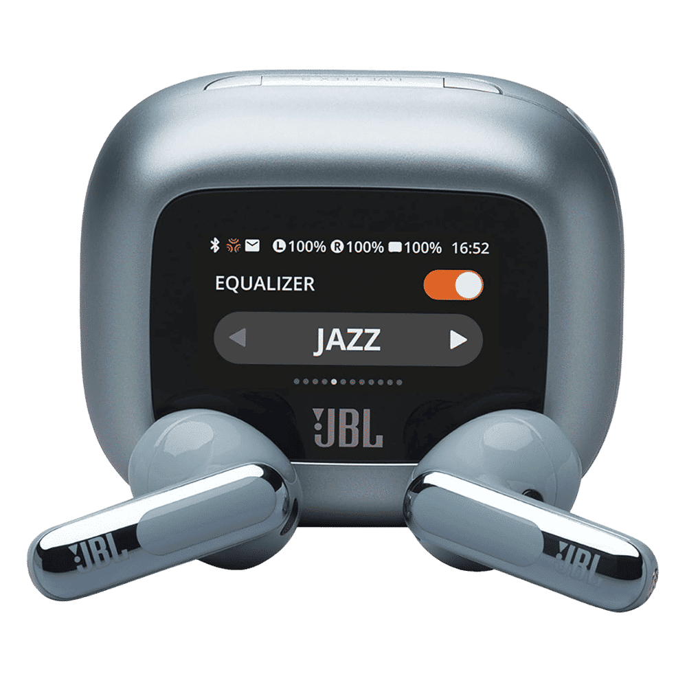 JBL Live Flex 3 TWS Earbuds with Adaptive Noise Cancellation (IP54 Water Resistant, Touchscreen Display, Blue)_1