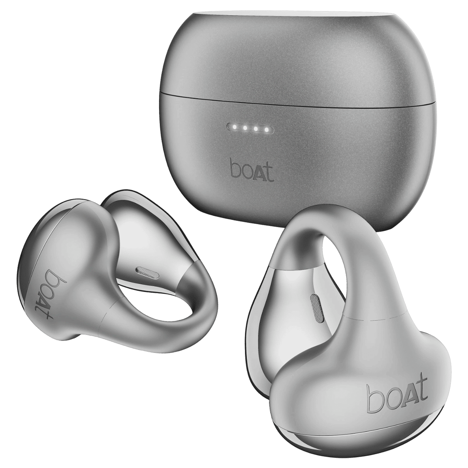 boAt Airdopes Loop TWS Earbuds with Noise Isolation (IPX4 Splash and Sweat Resistant, ASAP Charge, Cool Grey)_1