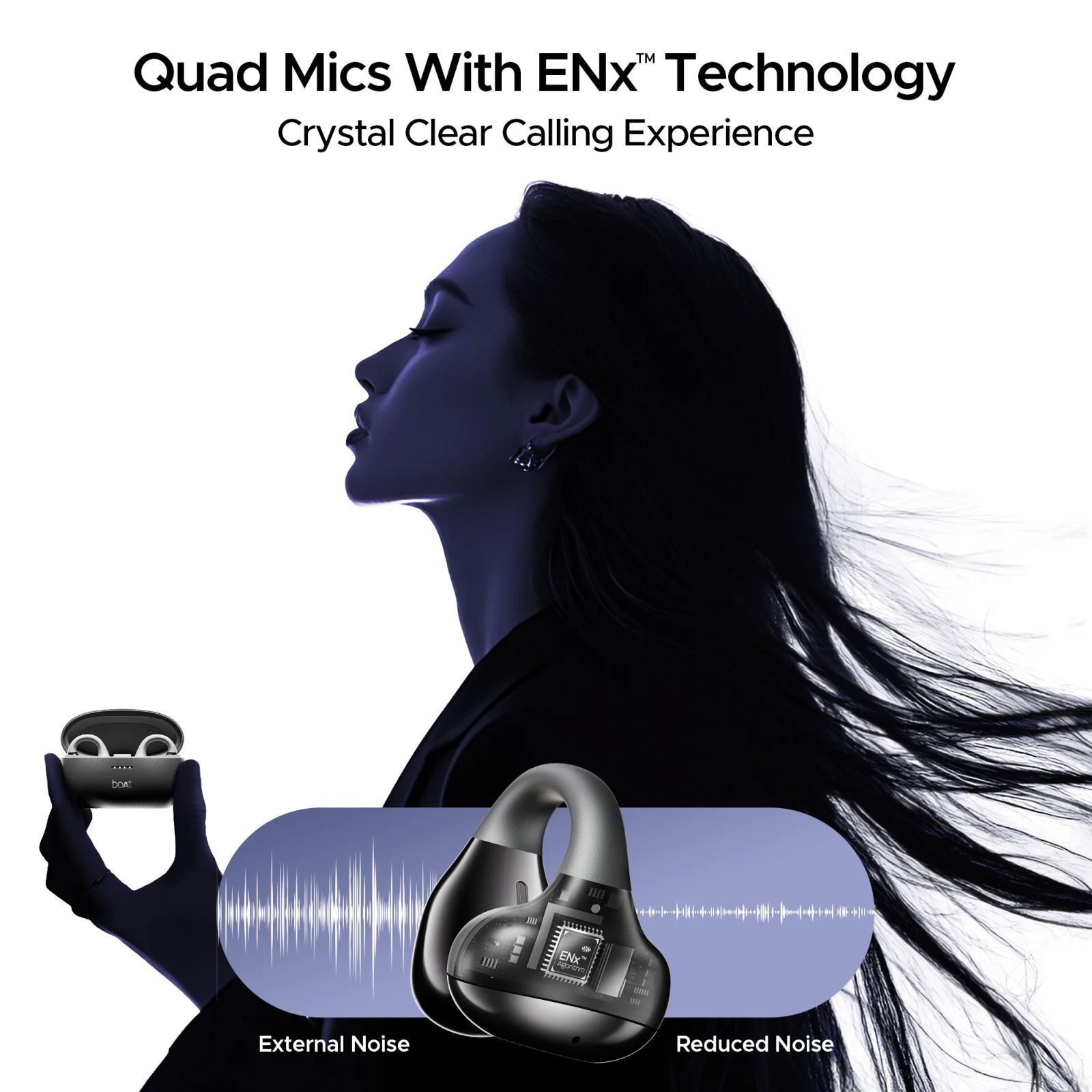 boAt Airdopes Loop TWS Earbuds with Noise Isolation (IPX4 Splash and Sweat Resistant, ASAP Charge, Cool Grey)_4